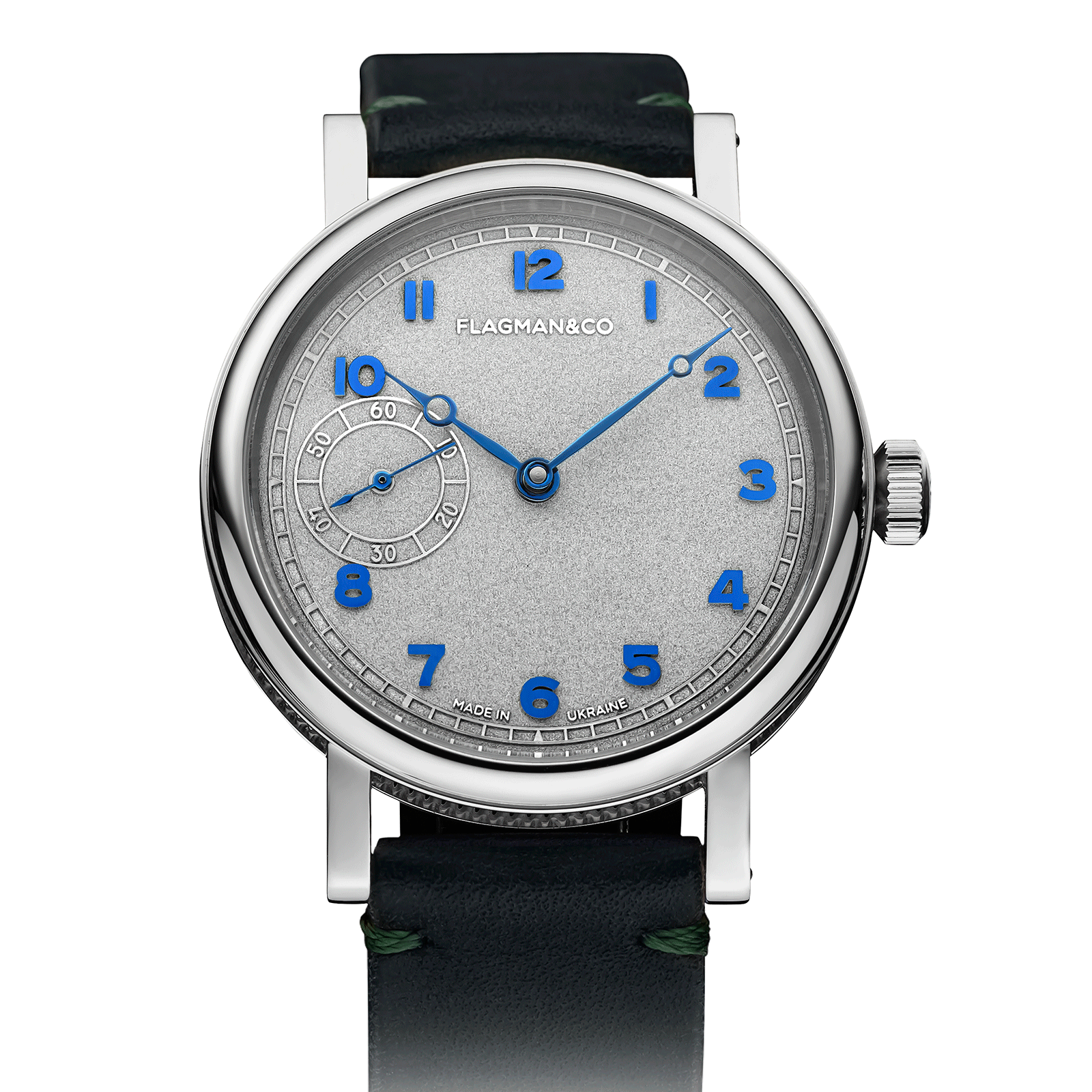 Bohemia Blue luxury mens watch with green strap #color_green