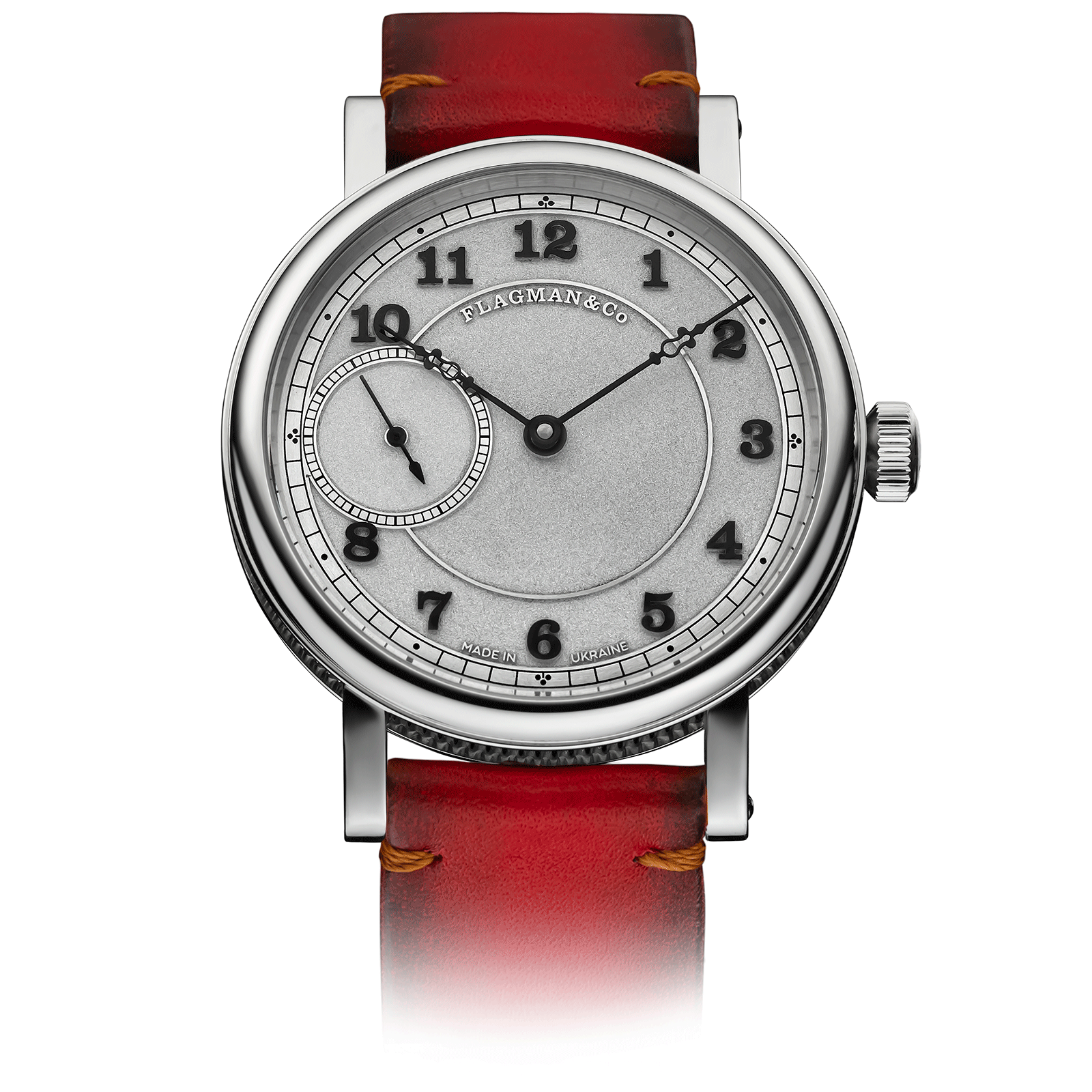 Bohemia Black luxury watch with red strap #color_red