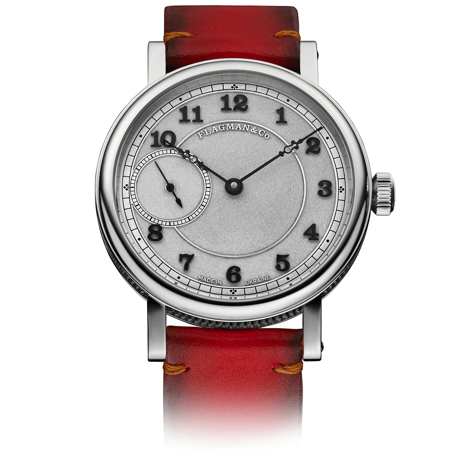 Bohemia Black luxury watch with red strap #color_red