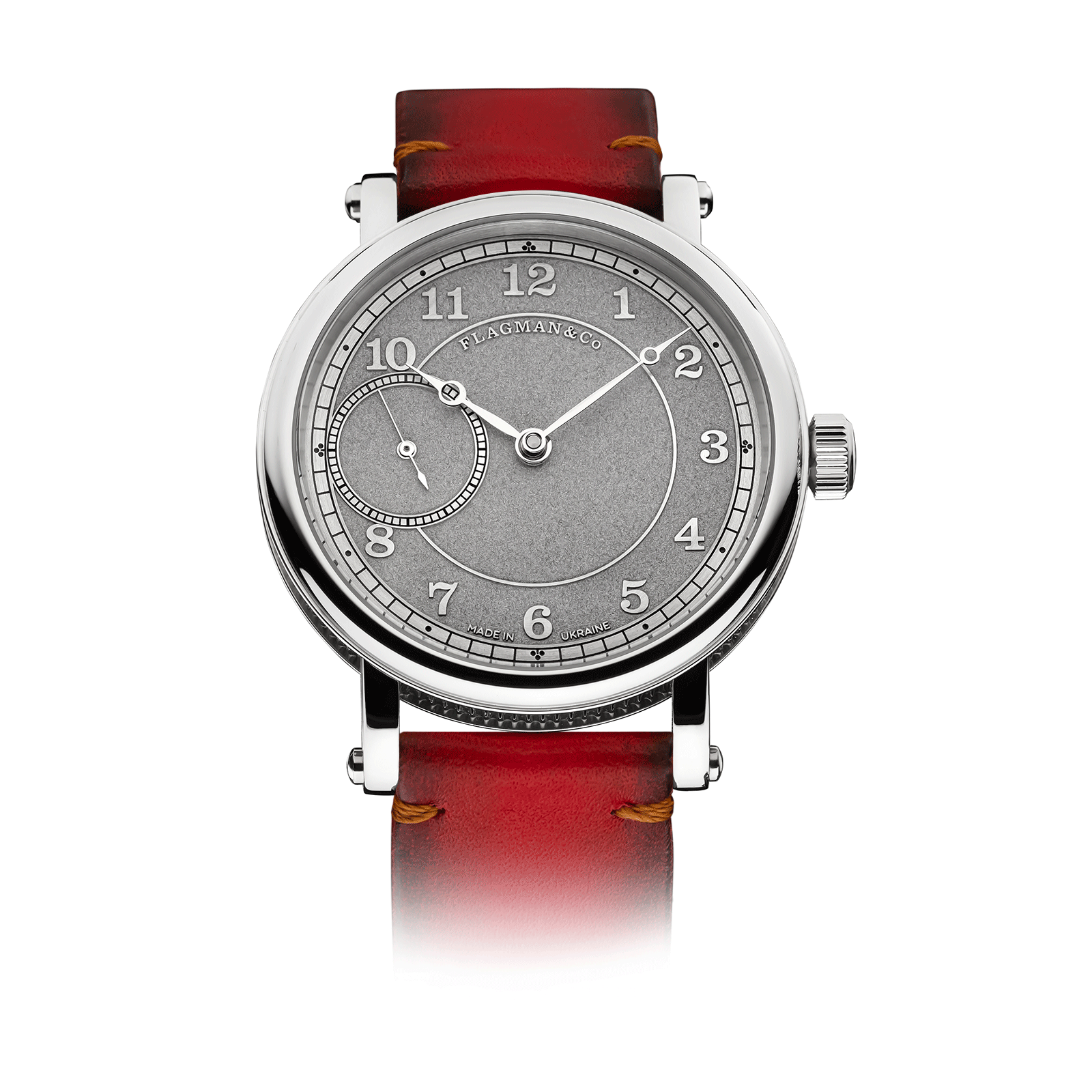 Bohemia Gray luxury watch with red strap #color_red