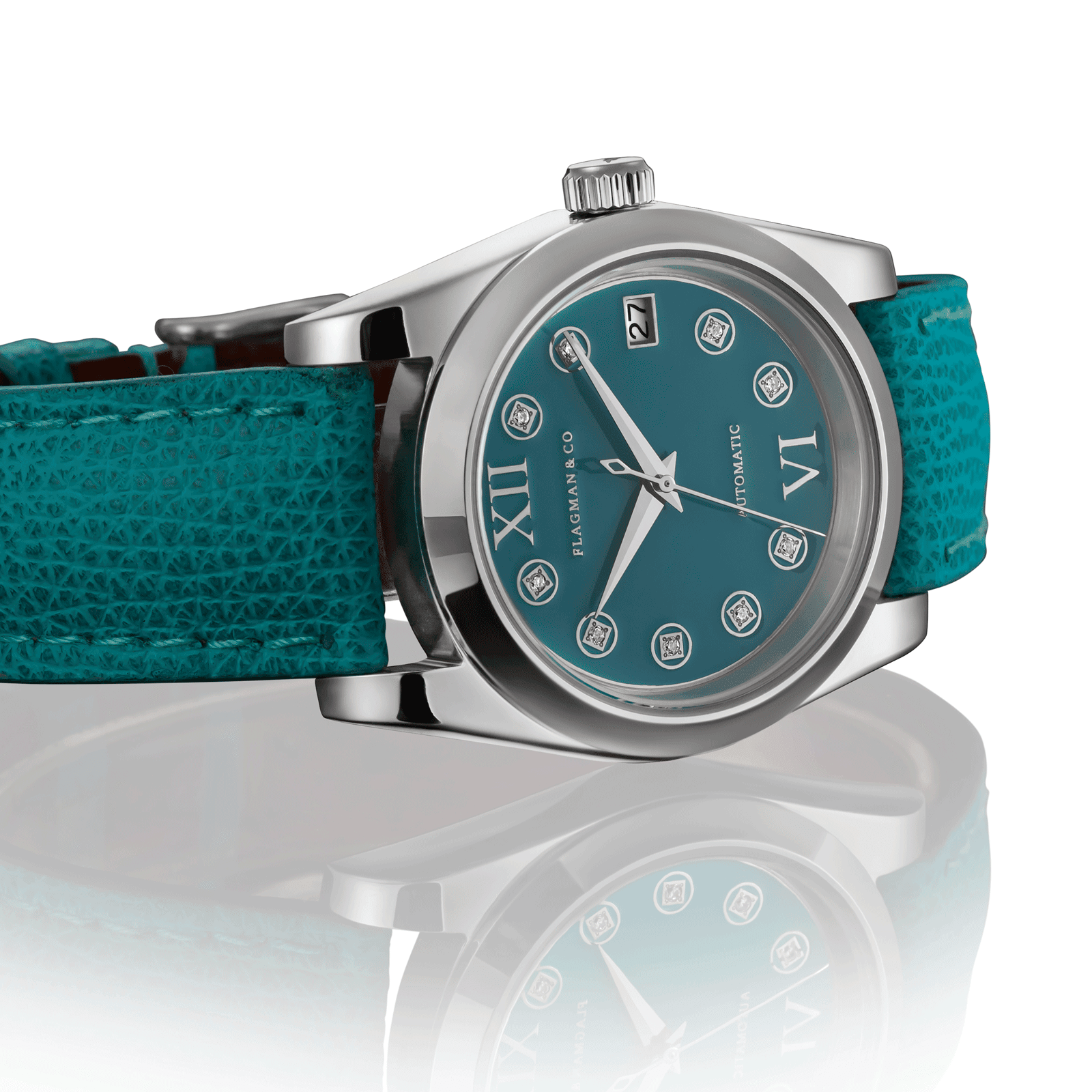 Lumine Azure Automatic Mechanical Watch in handmade watch