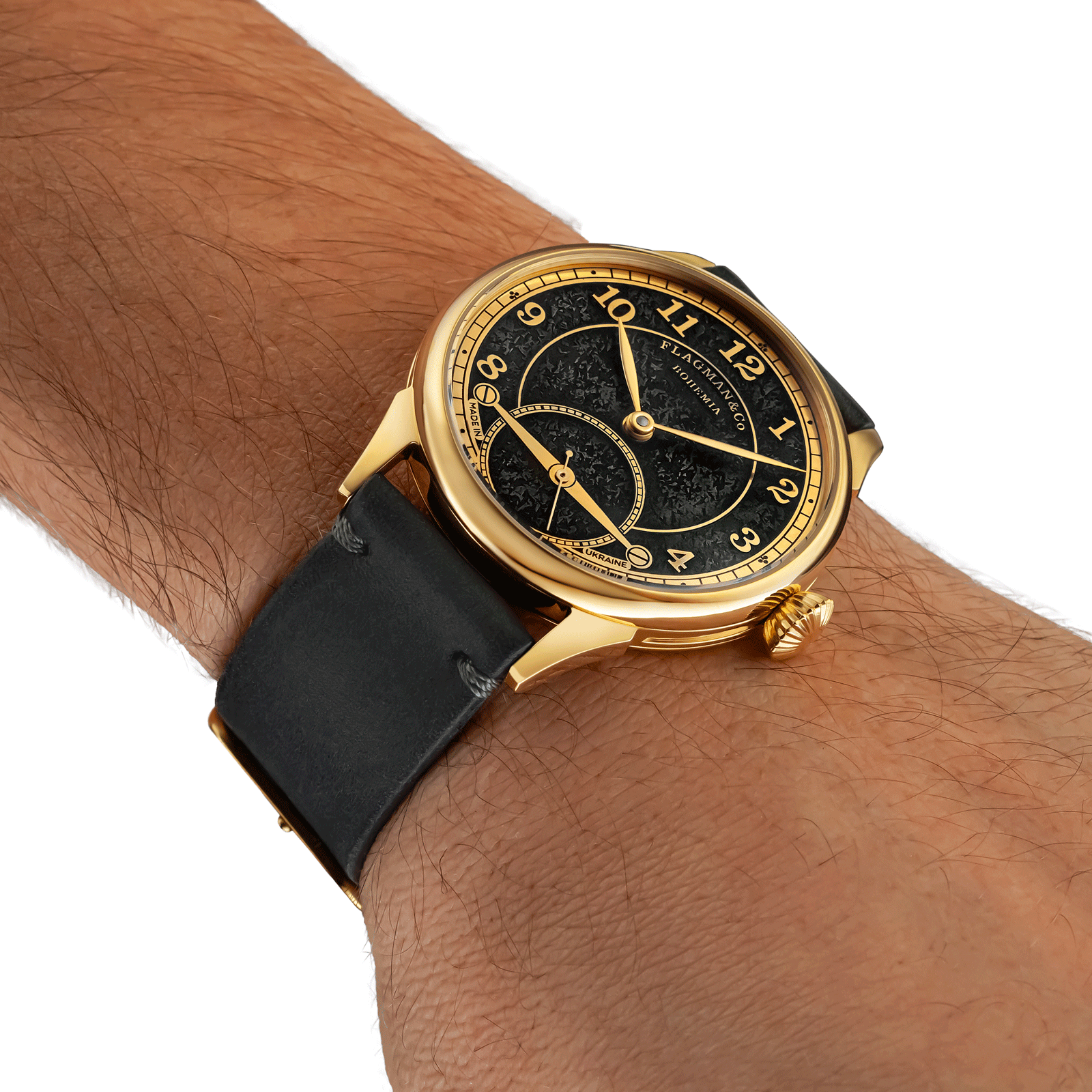 Bohemian watch worn on wrist