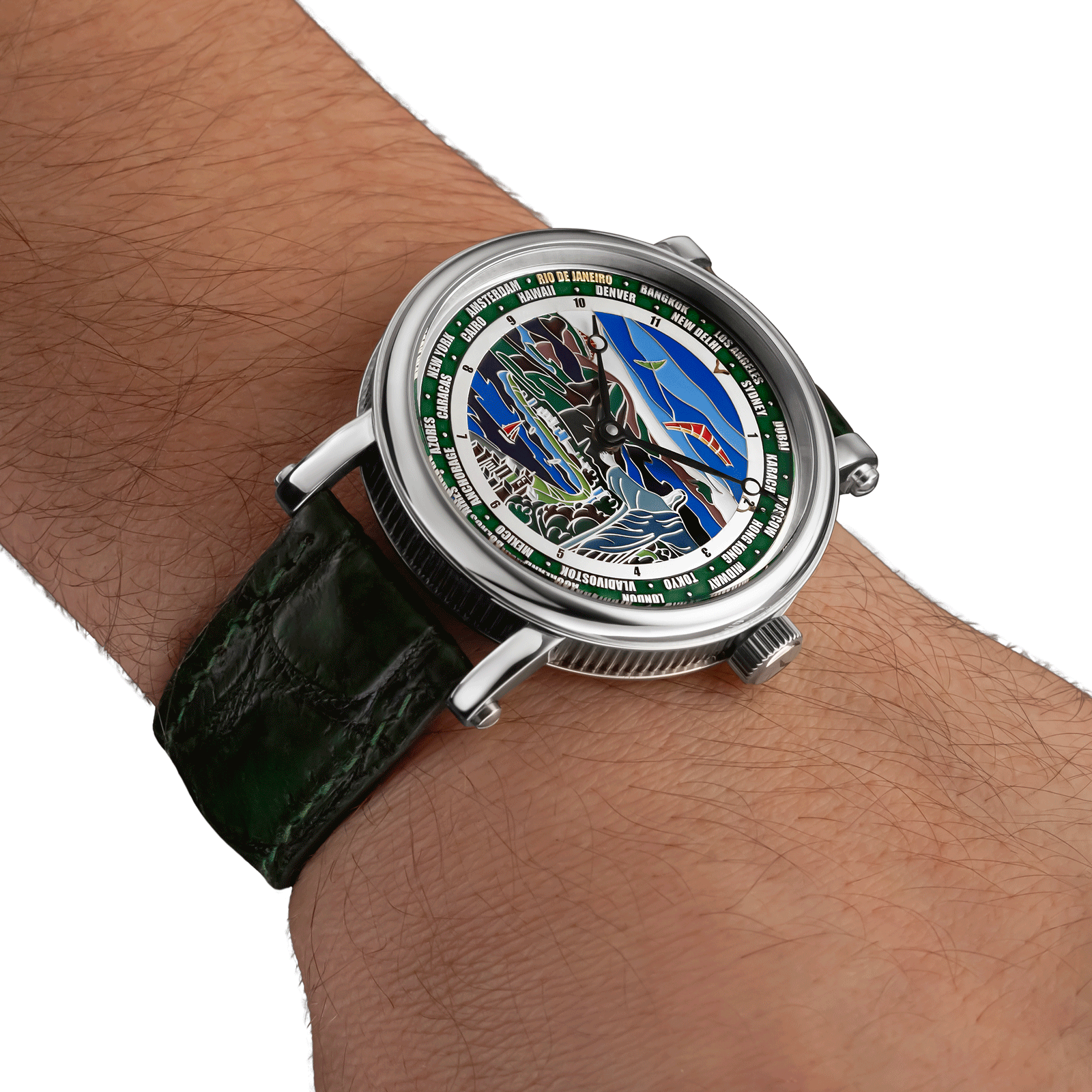 Handmade watch worn on wrist - Rio De Janeiro