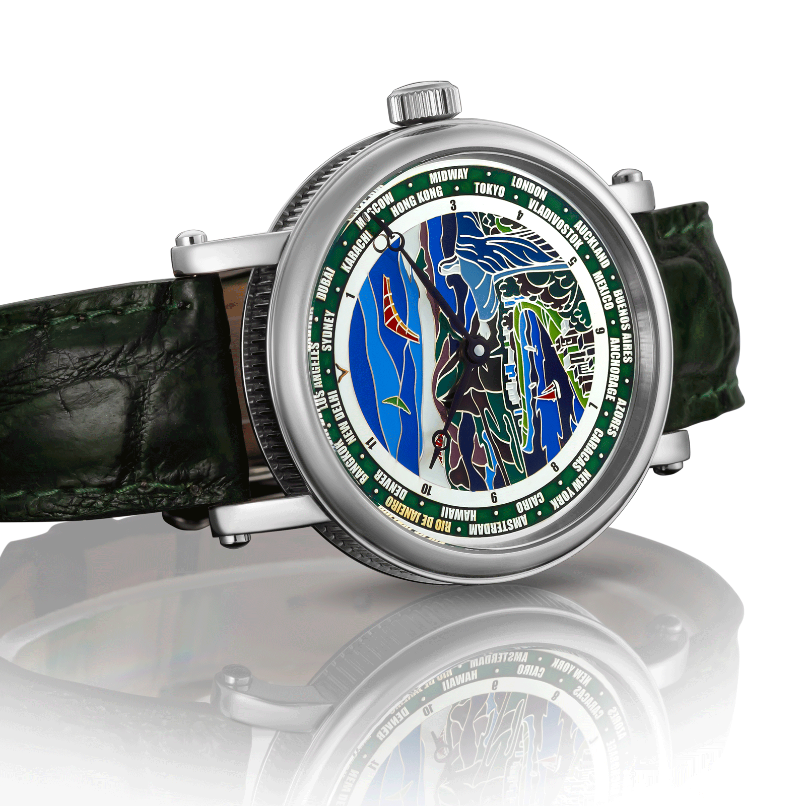Side view of handmade watch – Rio De Janeiro watch