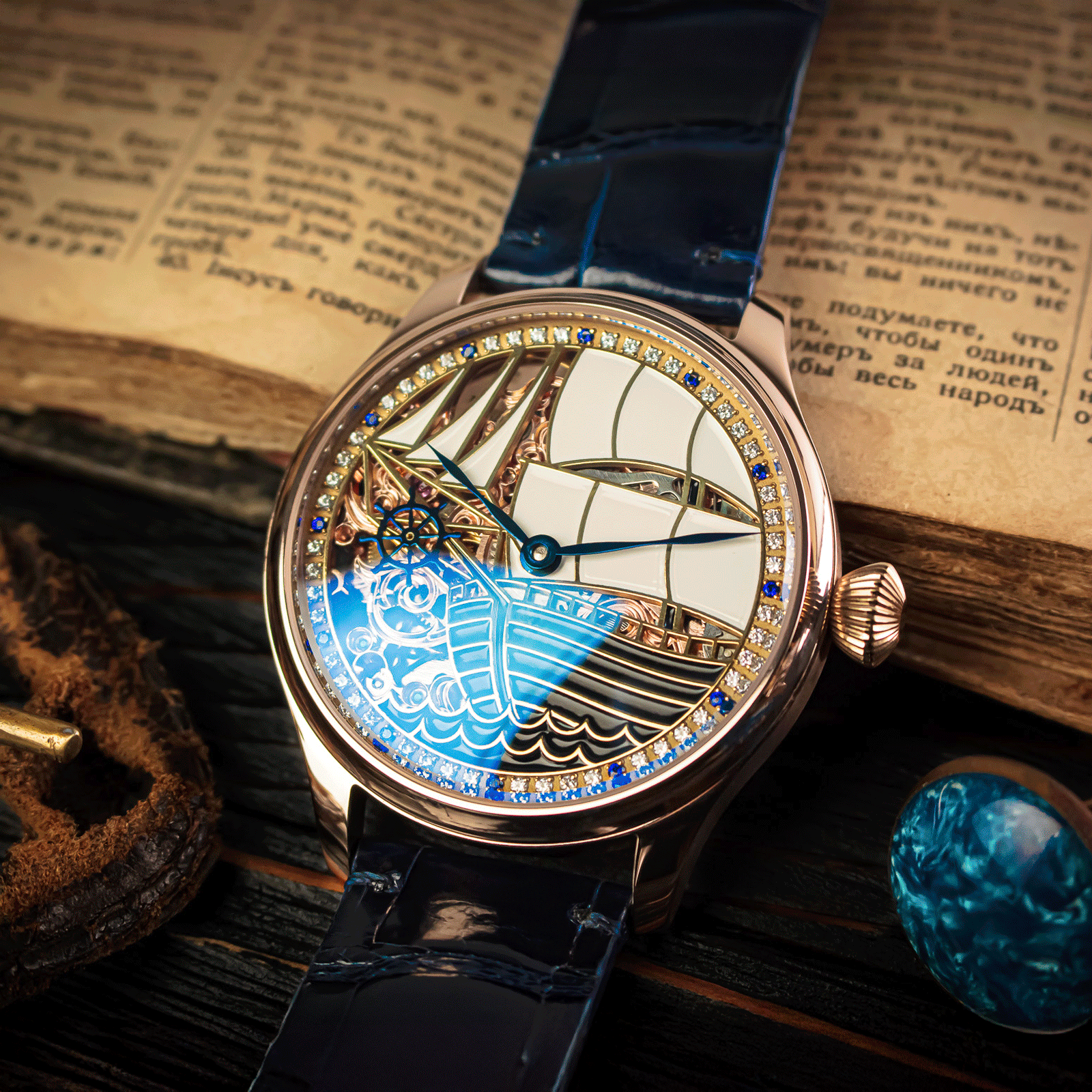 Lifestyle photo of Skeleton watch San Marino