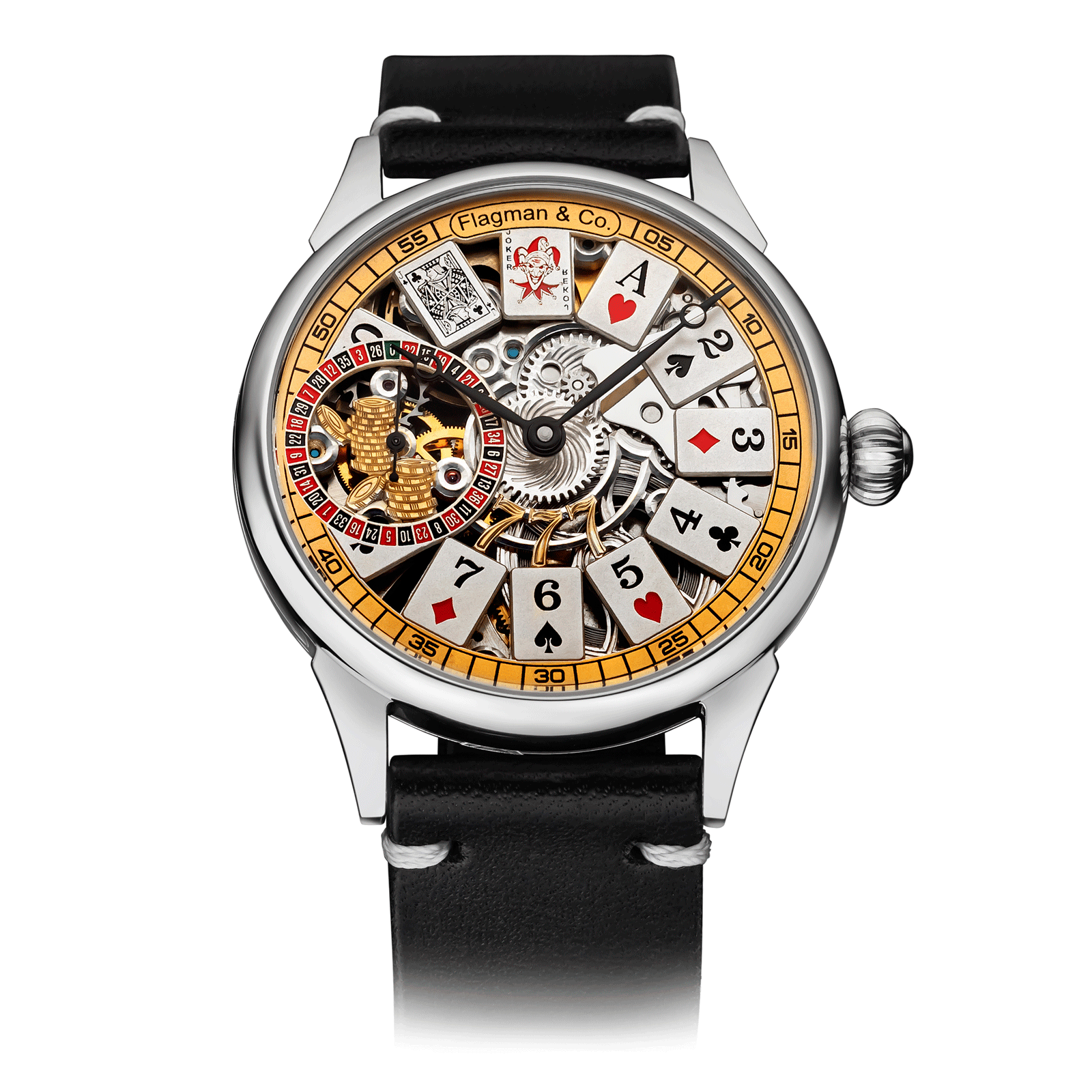 Poker watch – Black Strap #color_black