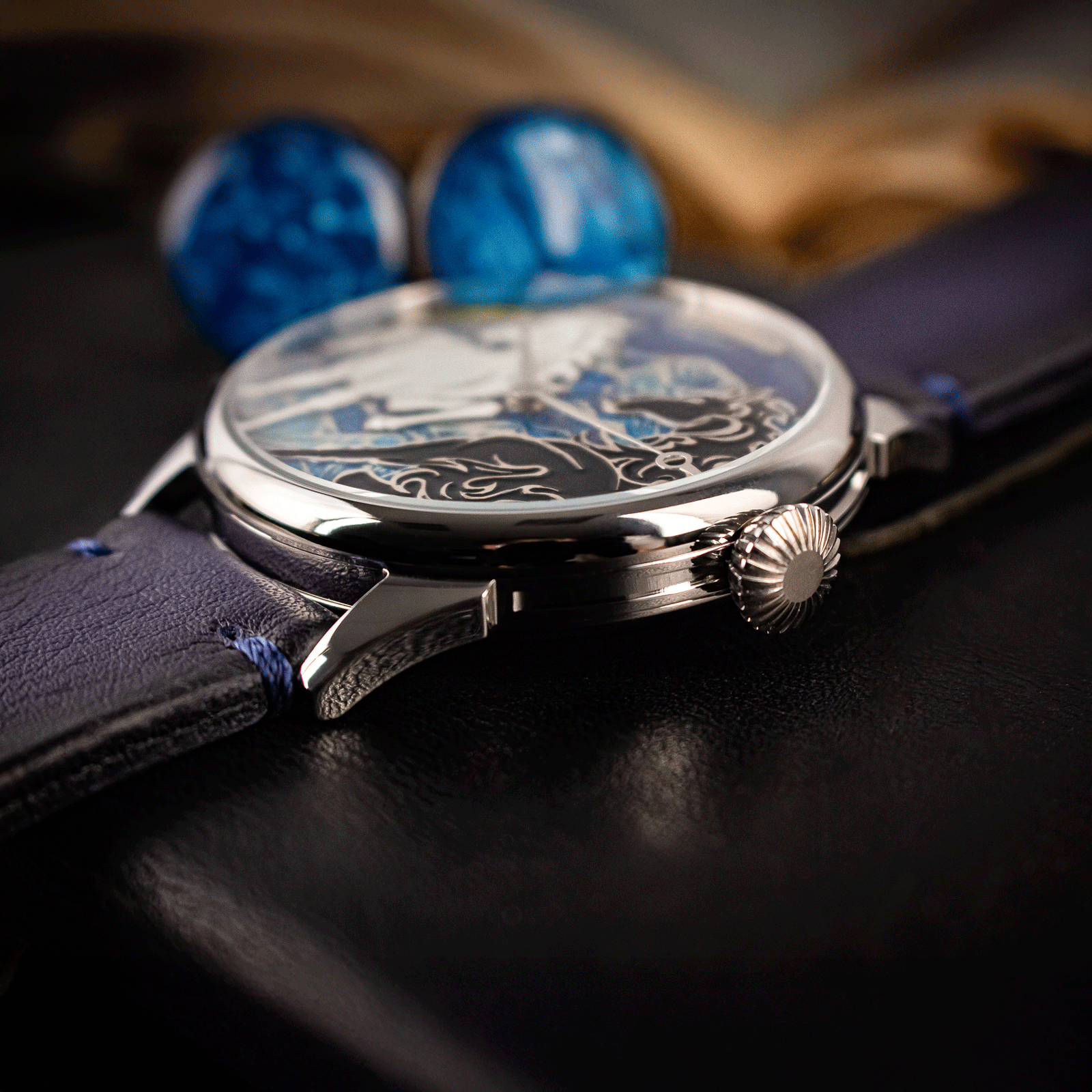 Front view of designer watch – Spirit