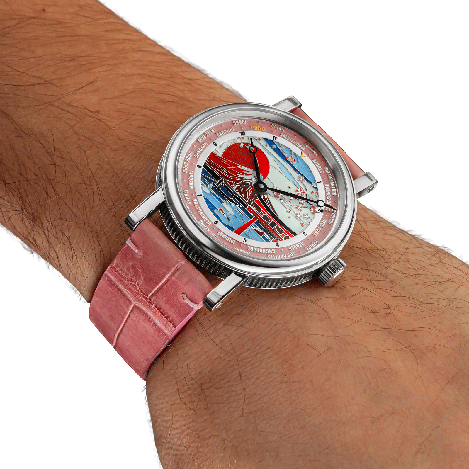 Handmade watch worn on wrist - Tokyo