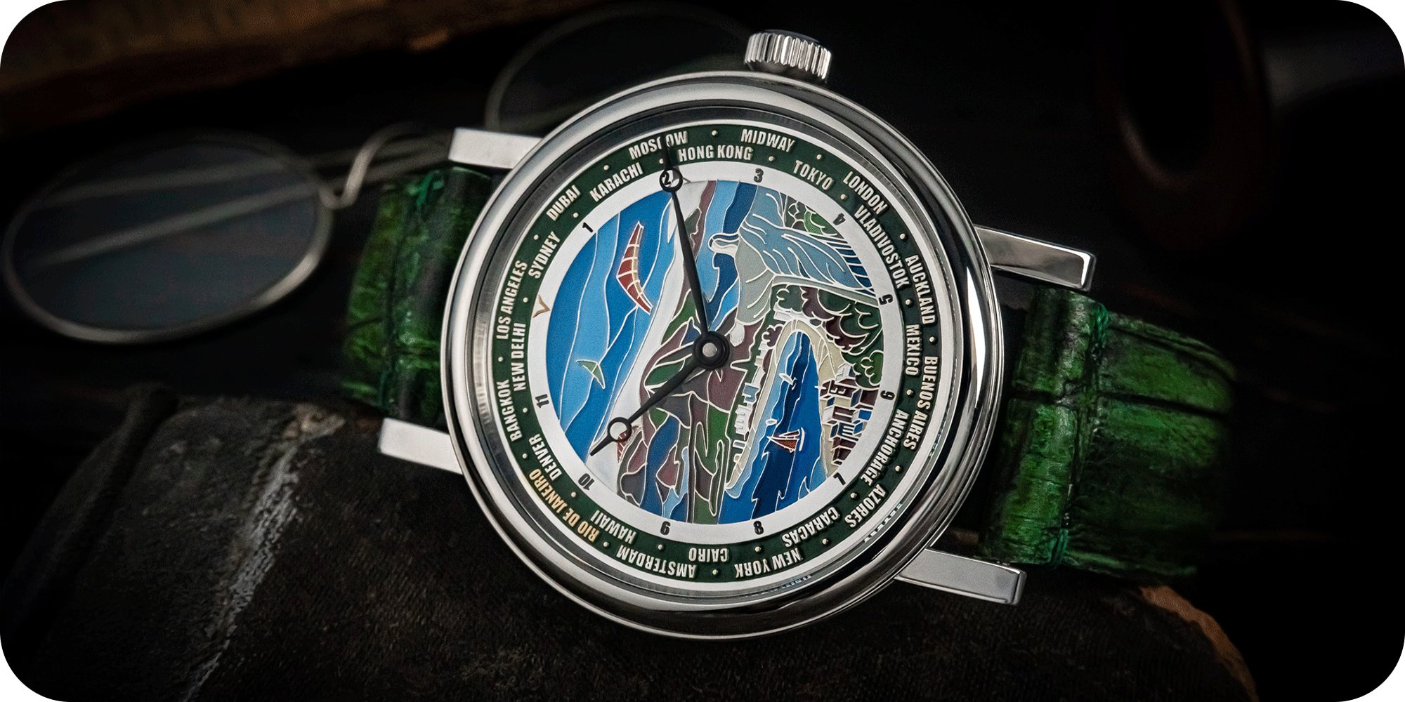 Handmade watch from the Art Deco Collection