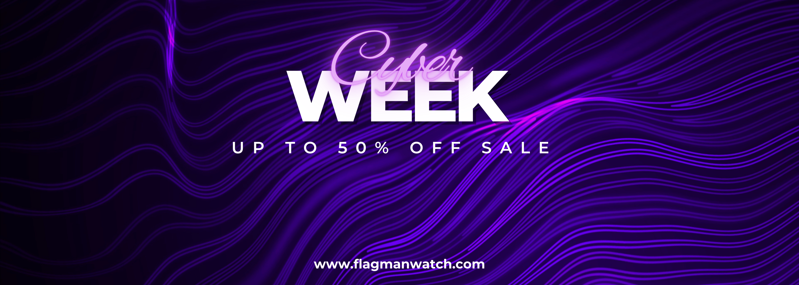 Desktop Banner Cyber Week Sale - 50% UP