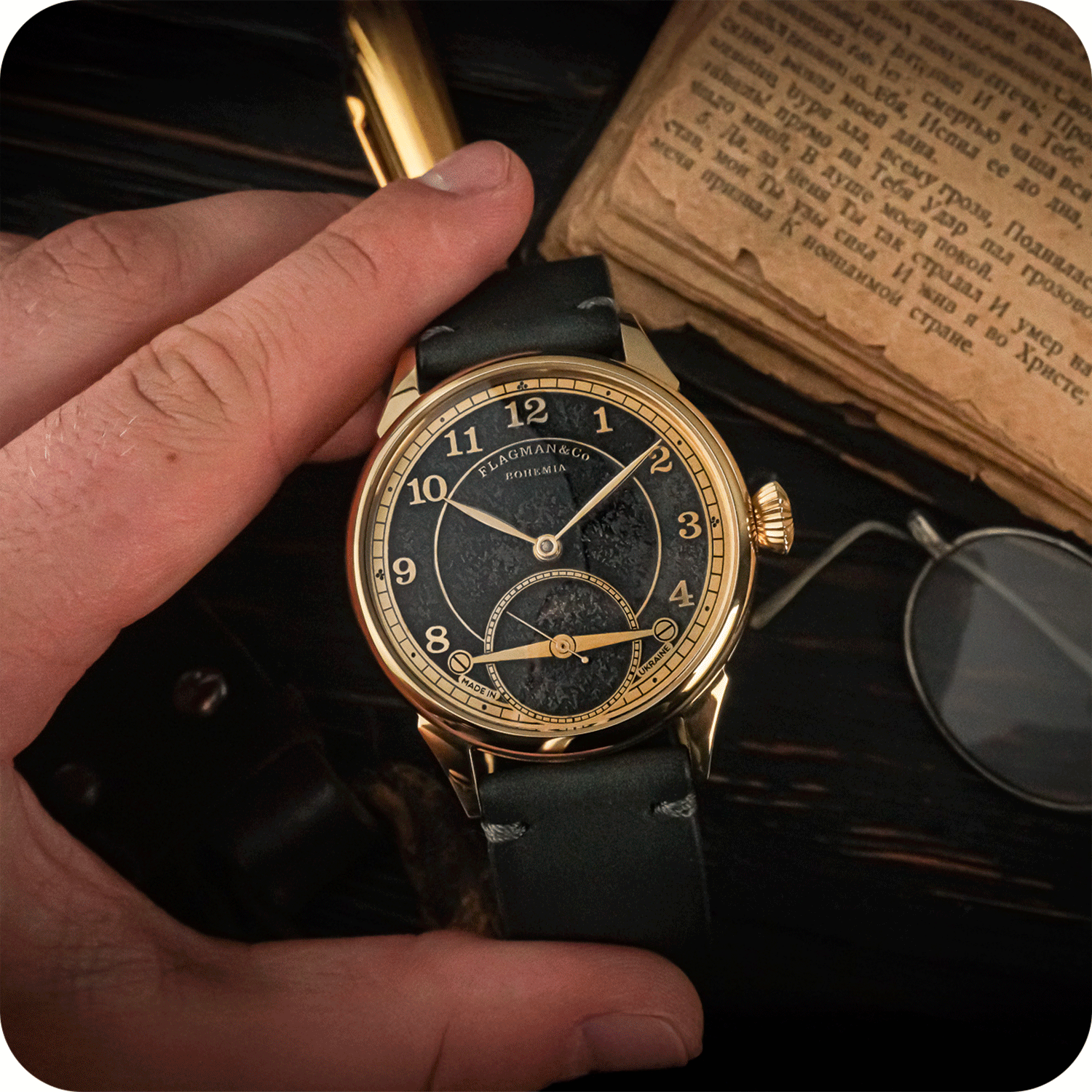 Handmade watch from the Bohemia Collection