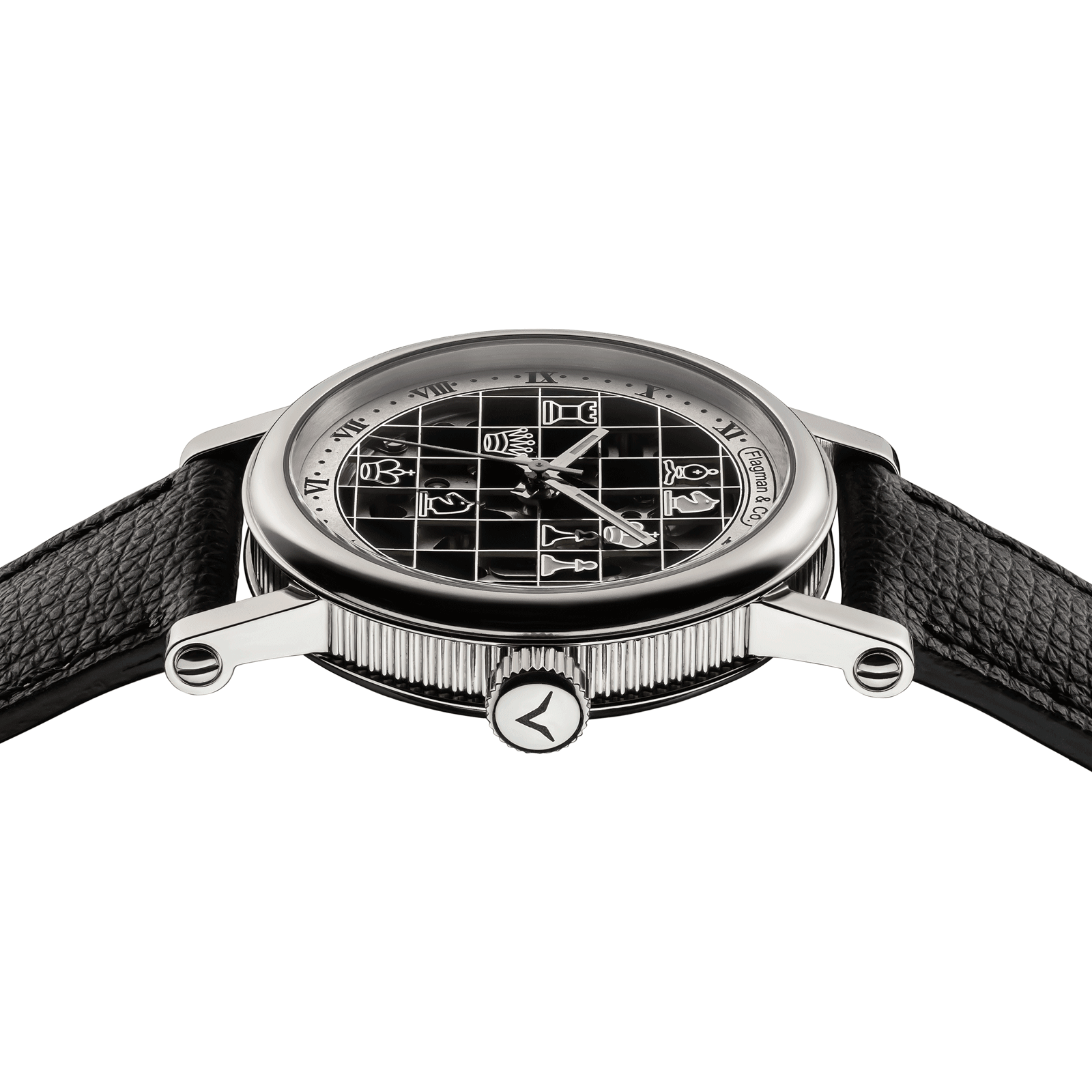 Checkmate mini Black mens handcrafted watch