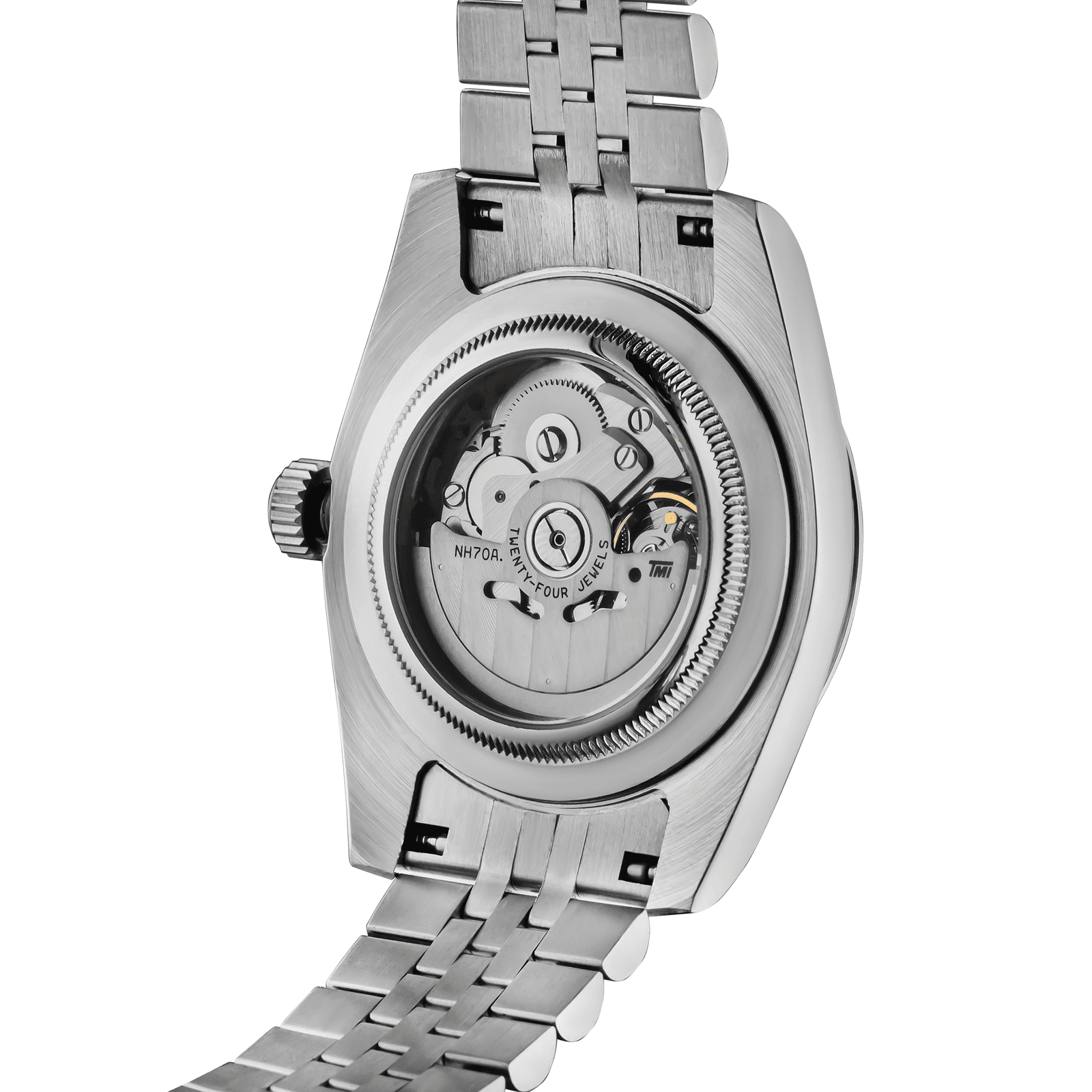Back view of Skeleton watch – exposed movement - Chess watch