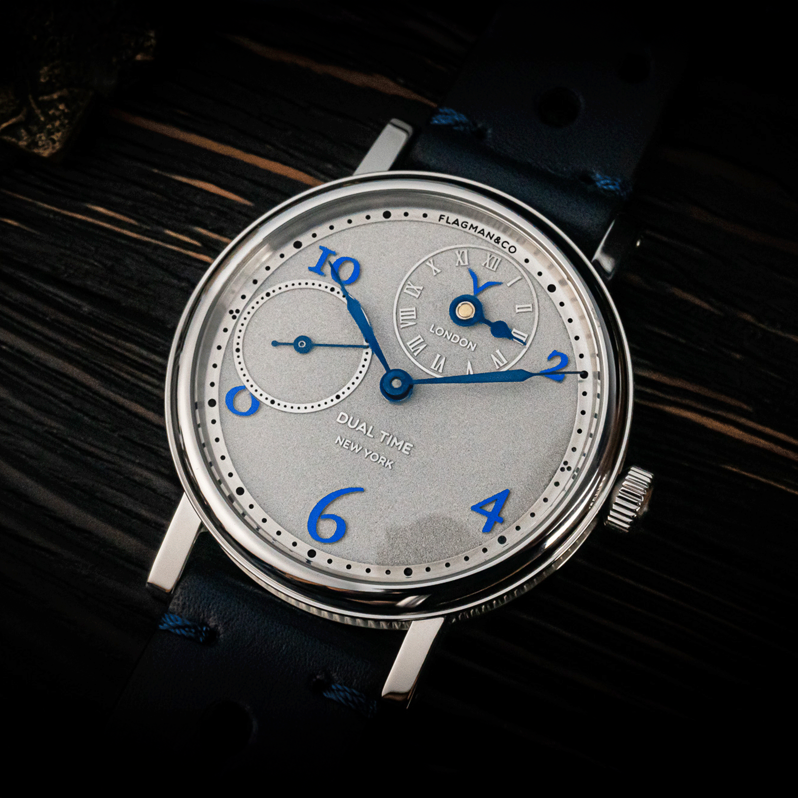 Lifestyle photo of bohemian watch Dual Time Blue