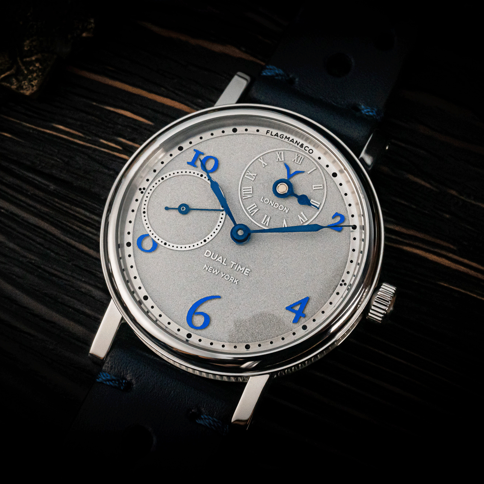 Lifestyle photo of bohemian watch Dual Time Blue