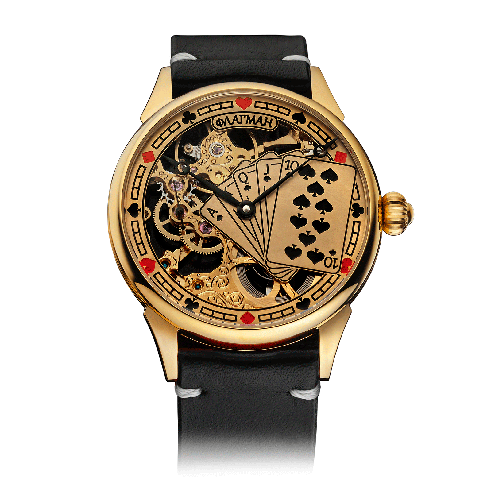 Flush Royale watch – Black Strap #color_black