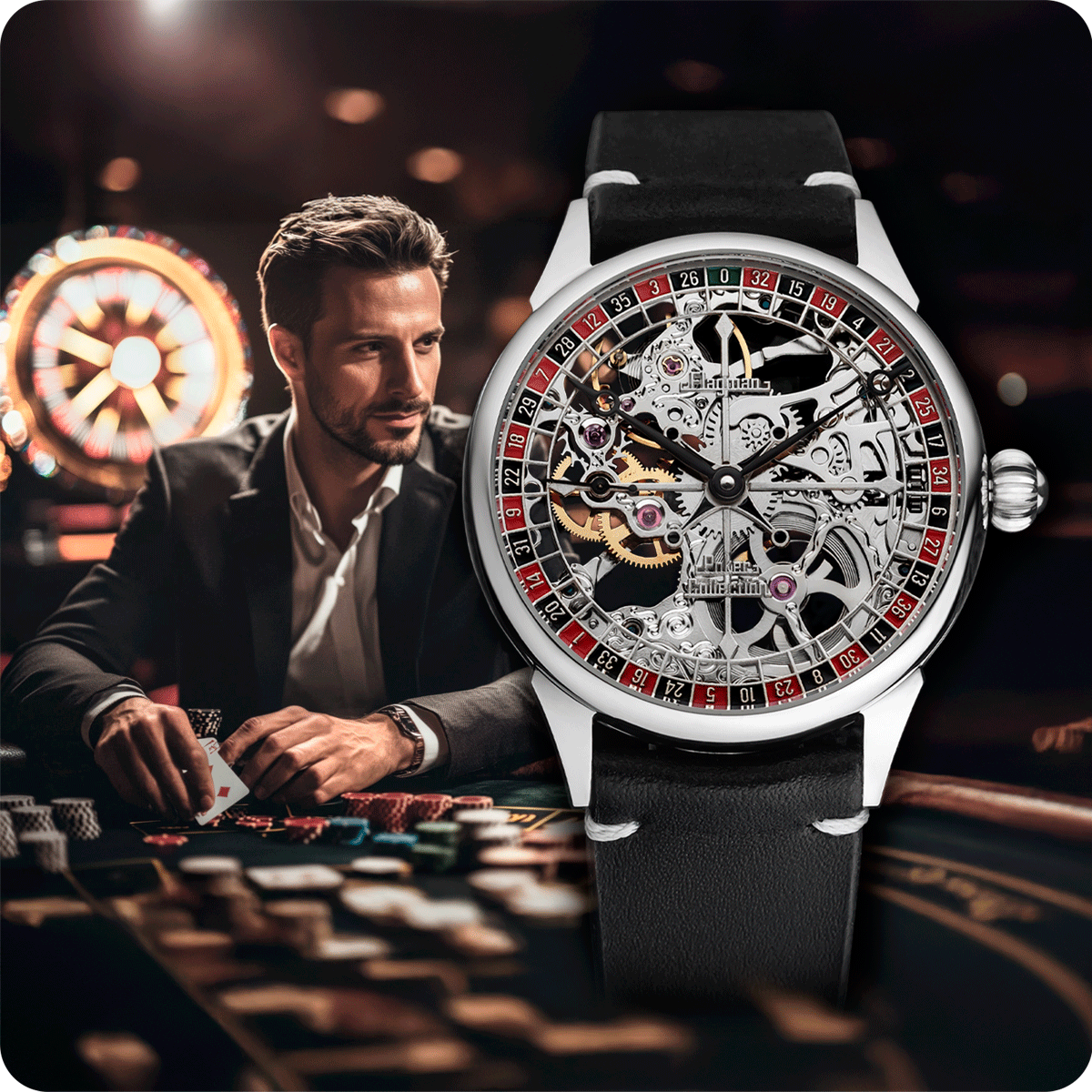 Gambling Collection skeleton watch mini banner