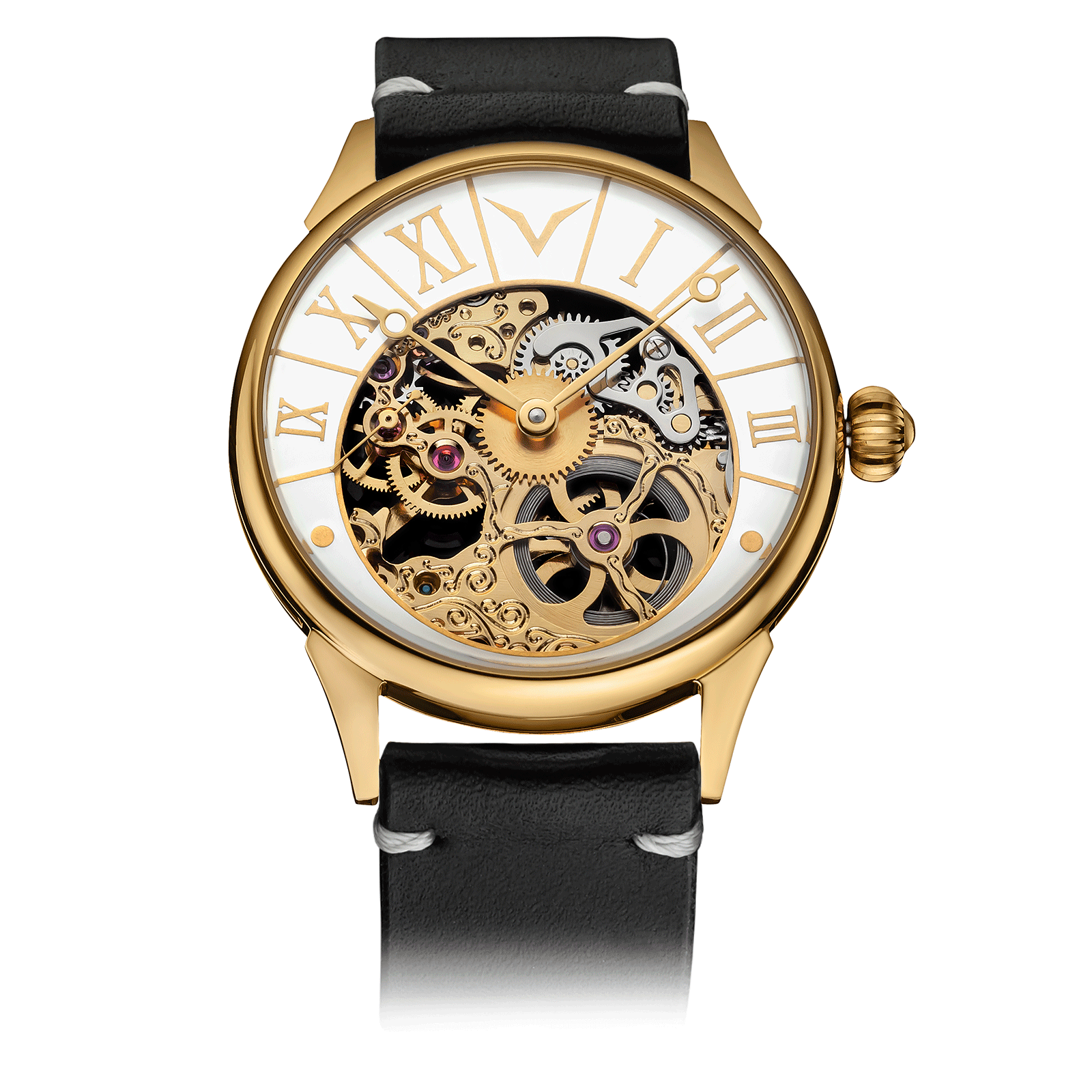 White Arc watch – Black Strap #color_black