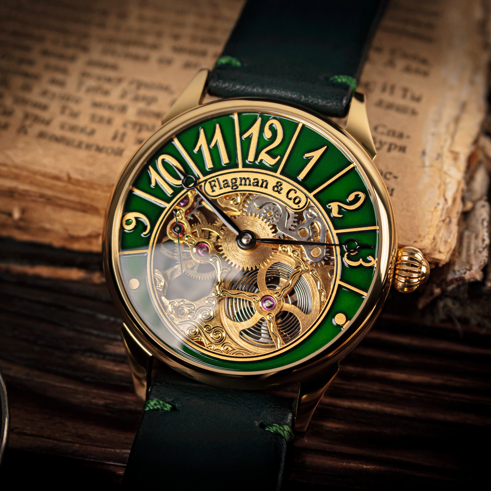 Lifestyle photo of Masterpiece watch in handmade watch – Skeleton watch