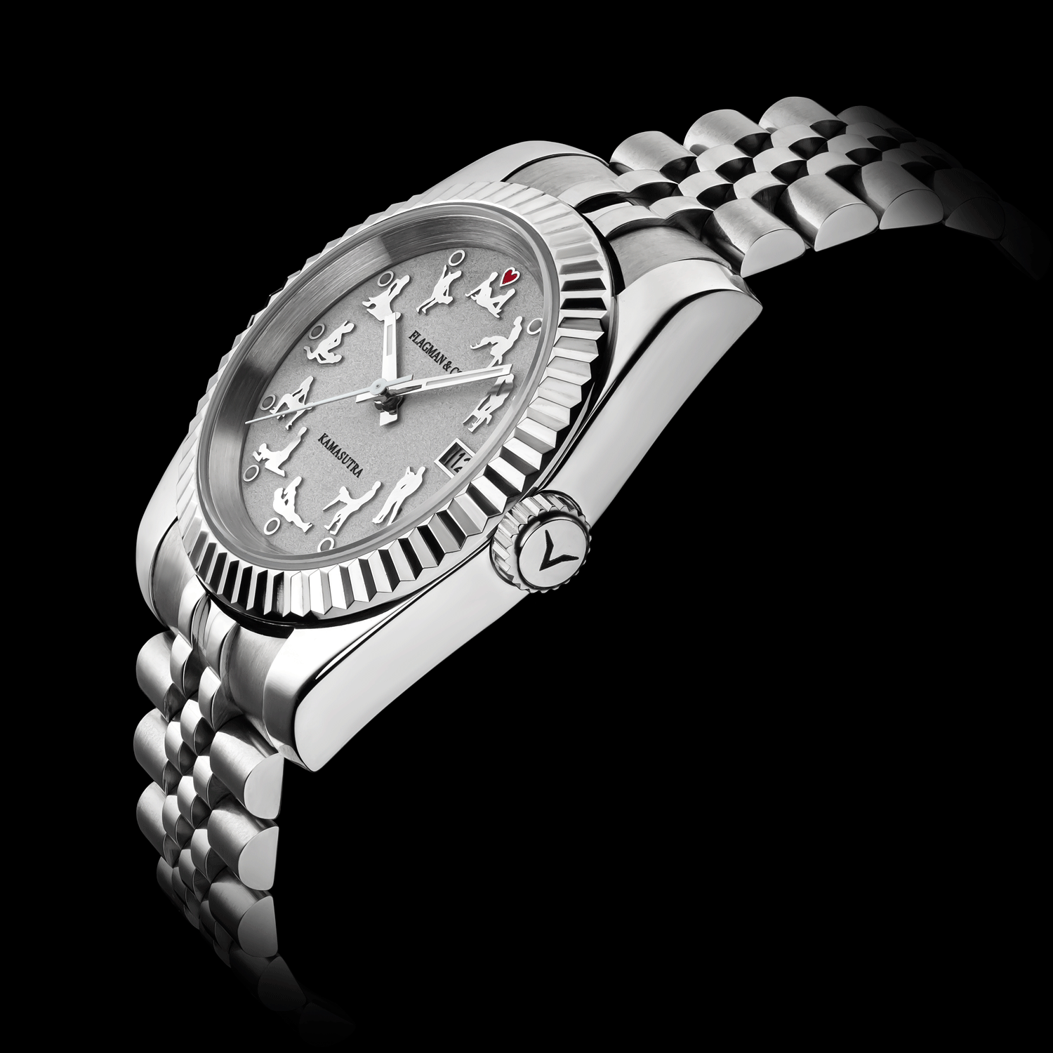 Front view detail of Mechanical watch - Handmade watch - KS