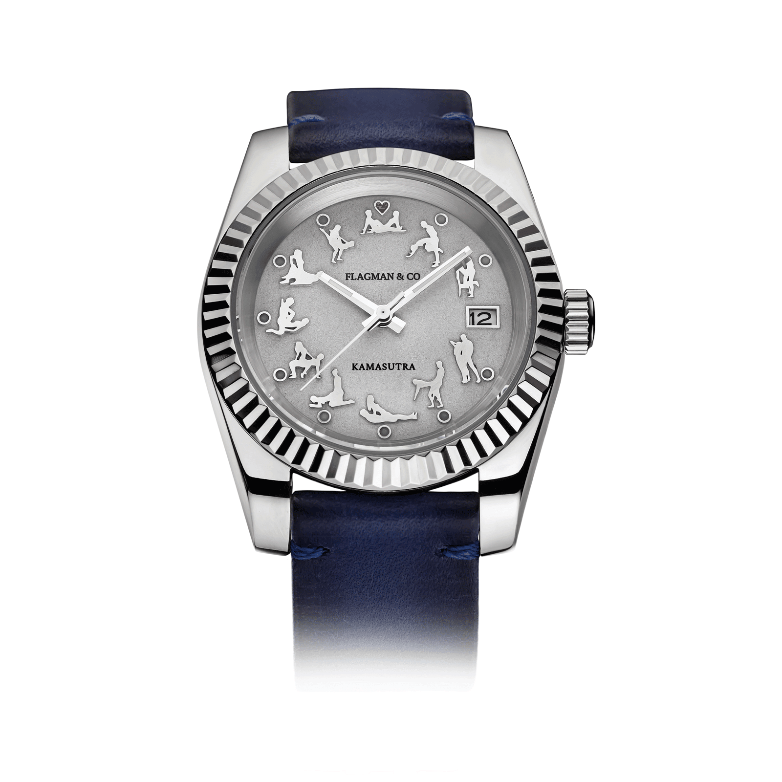 Handmade watch model KS with blue strap #color_blue