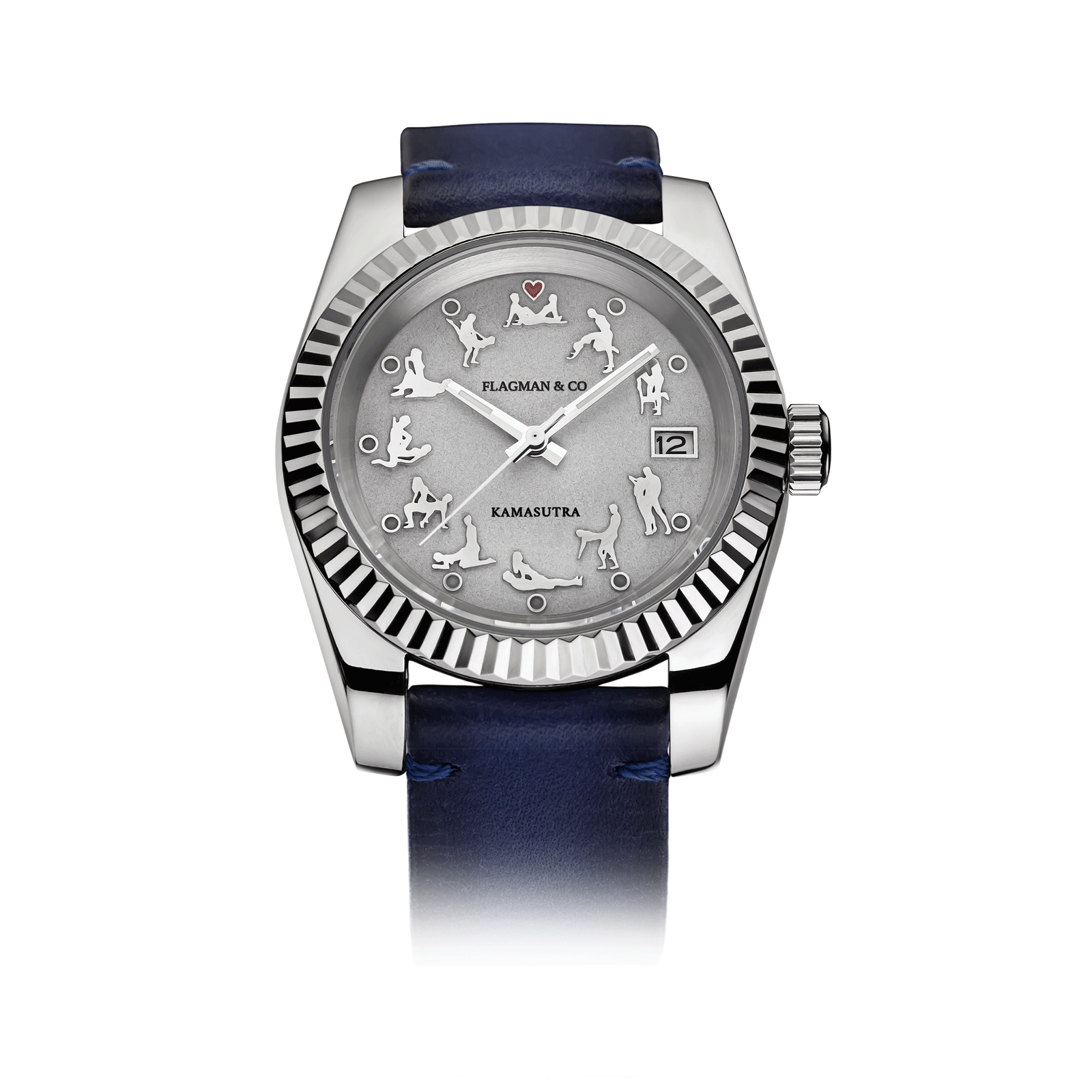 Handmade watch model KS with blue strap #color_blue