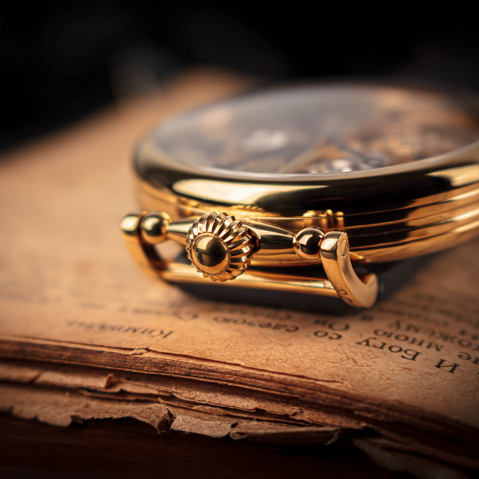 Front view of freemason watch – mechanical watch