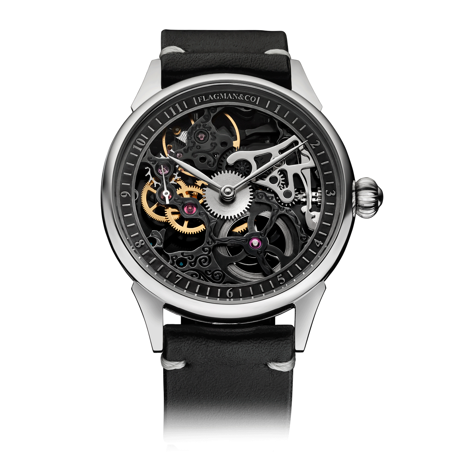Graphite watch – Black Strap #color_black