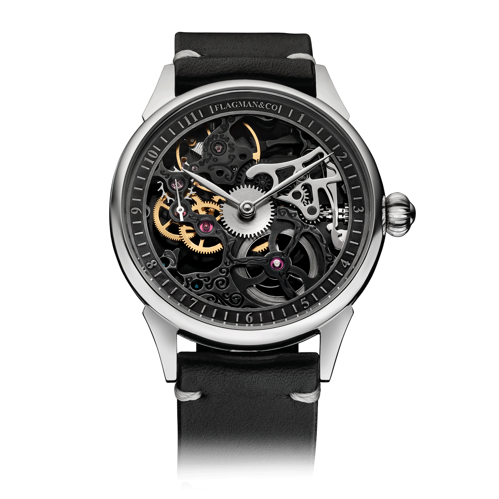 Graphite watch – Black Strap #color_black