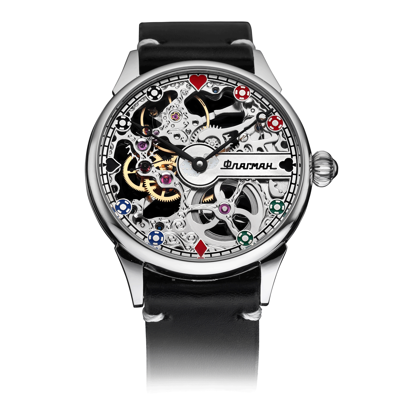 Poker Watch – Black Strap #color_black