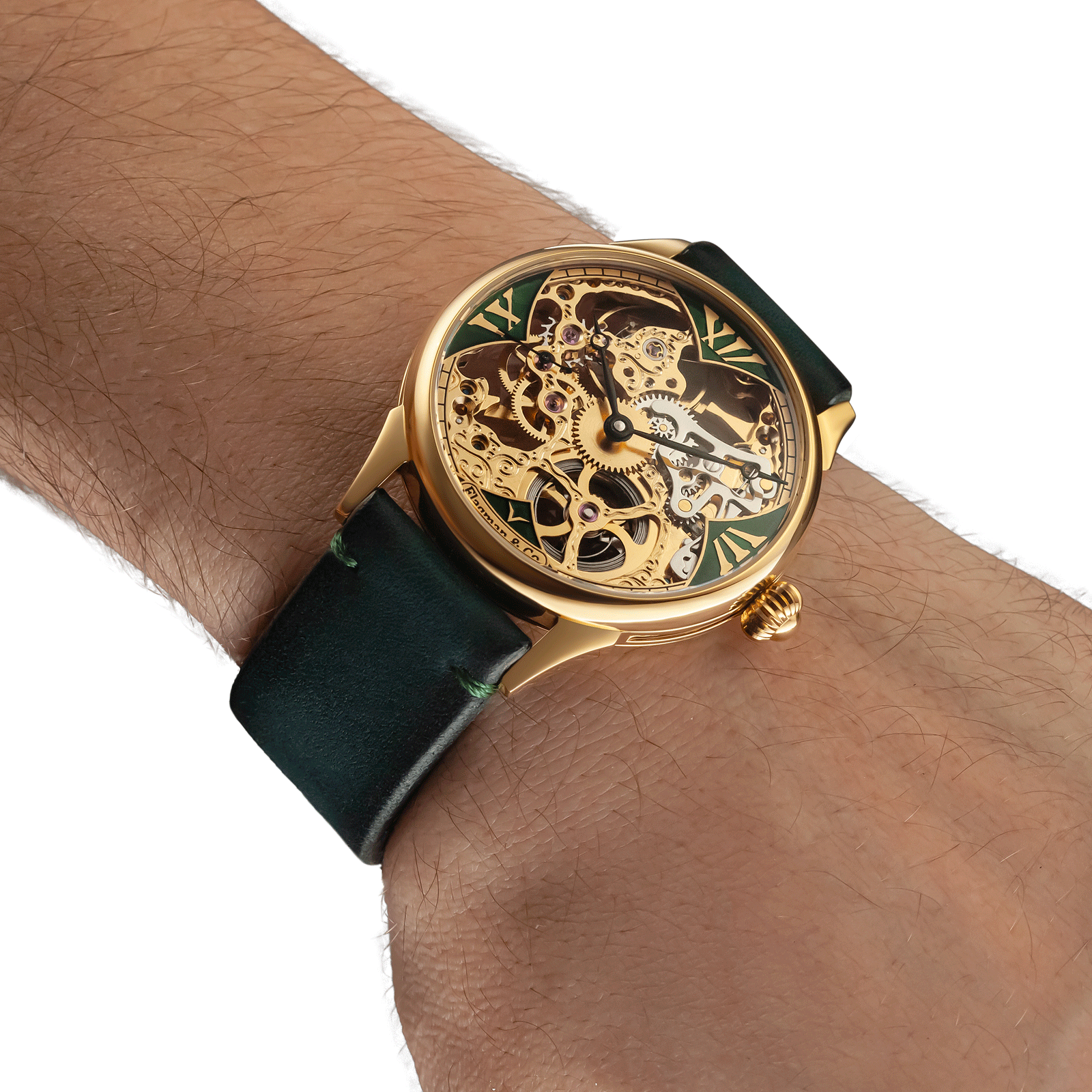 Handmade watch worn on wrist - Shards