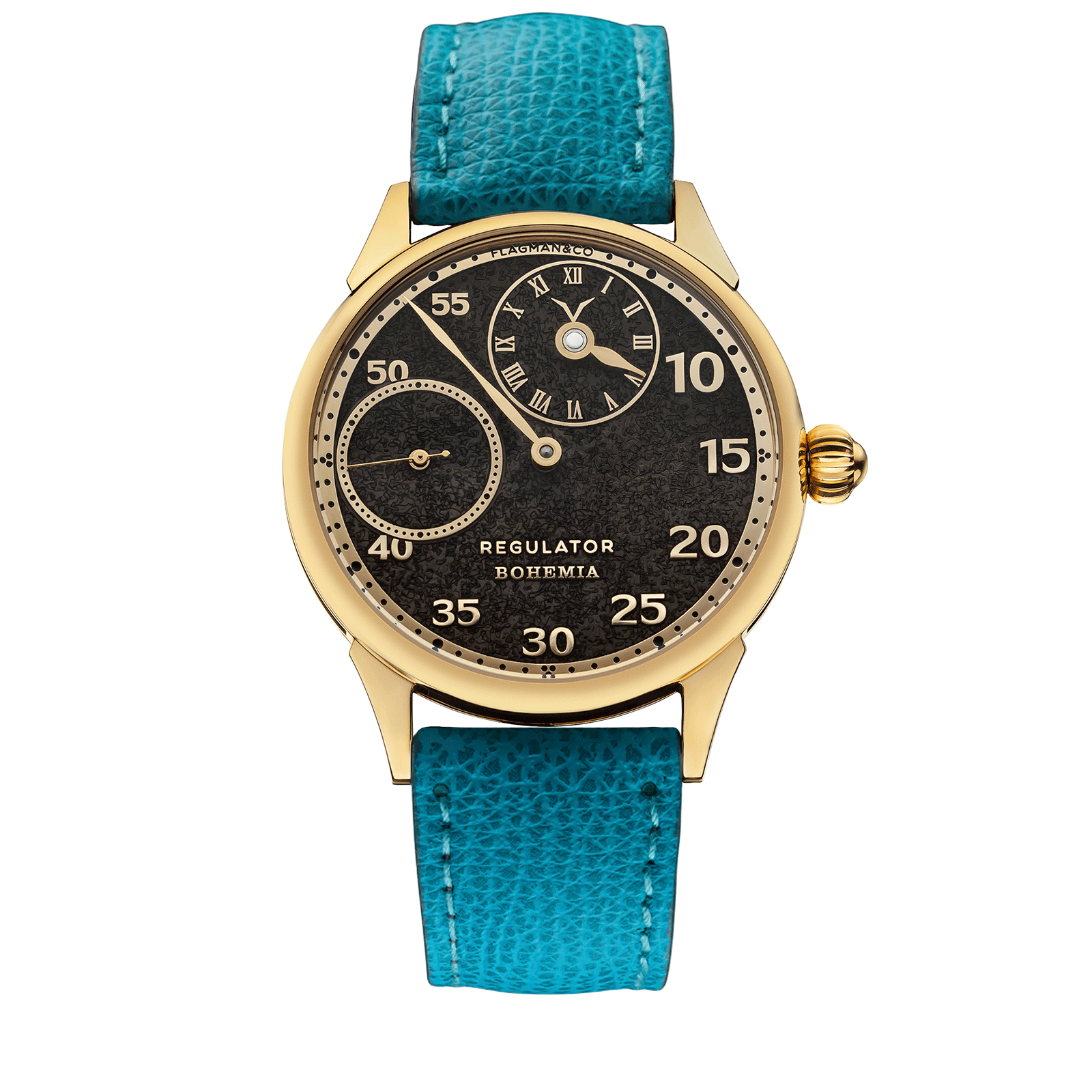 Lagune Strap – Regulator Bohemia mechanical watch for men #color_Lagoon