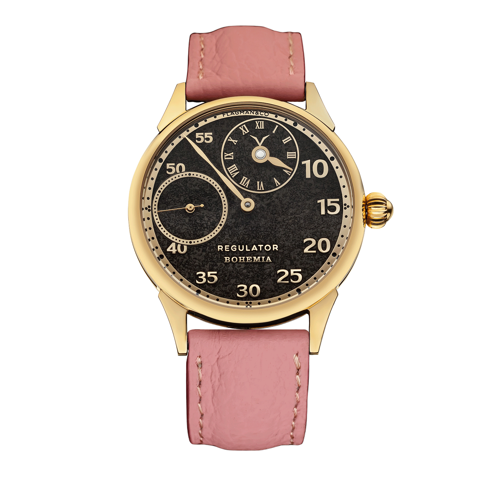 Pink Strap – Regulator Bohemia handmade watch #color_pink