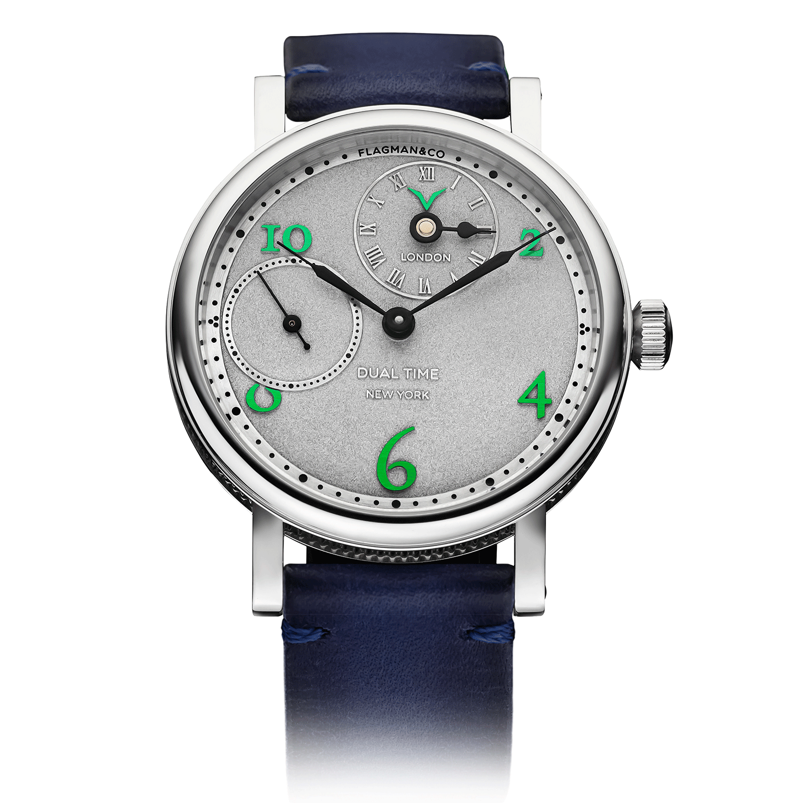 Regulator Green luxury mens watch with blue strap #color_blue