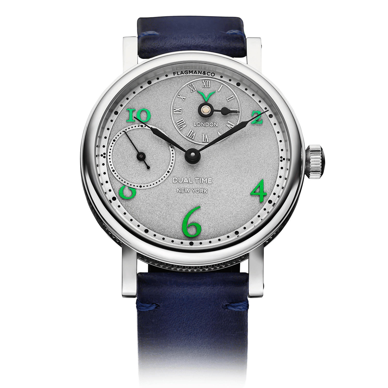 Regulator Green luxury mens watch with blue strap #color_blue