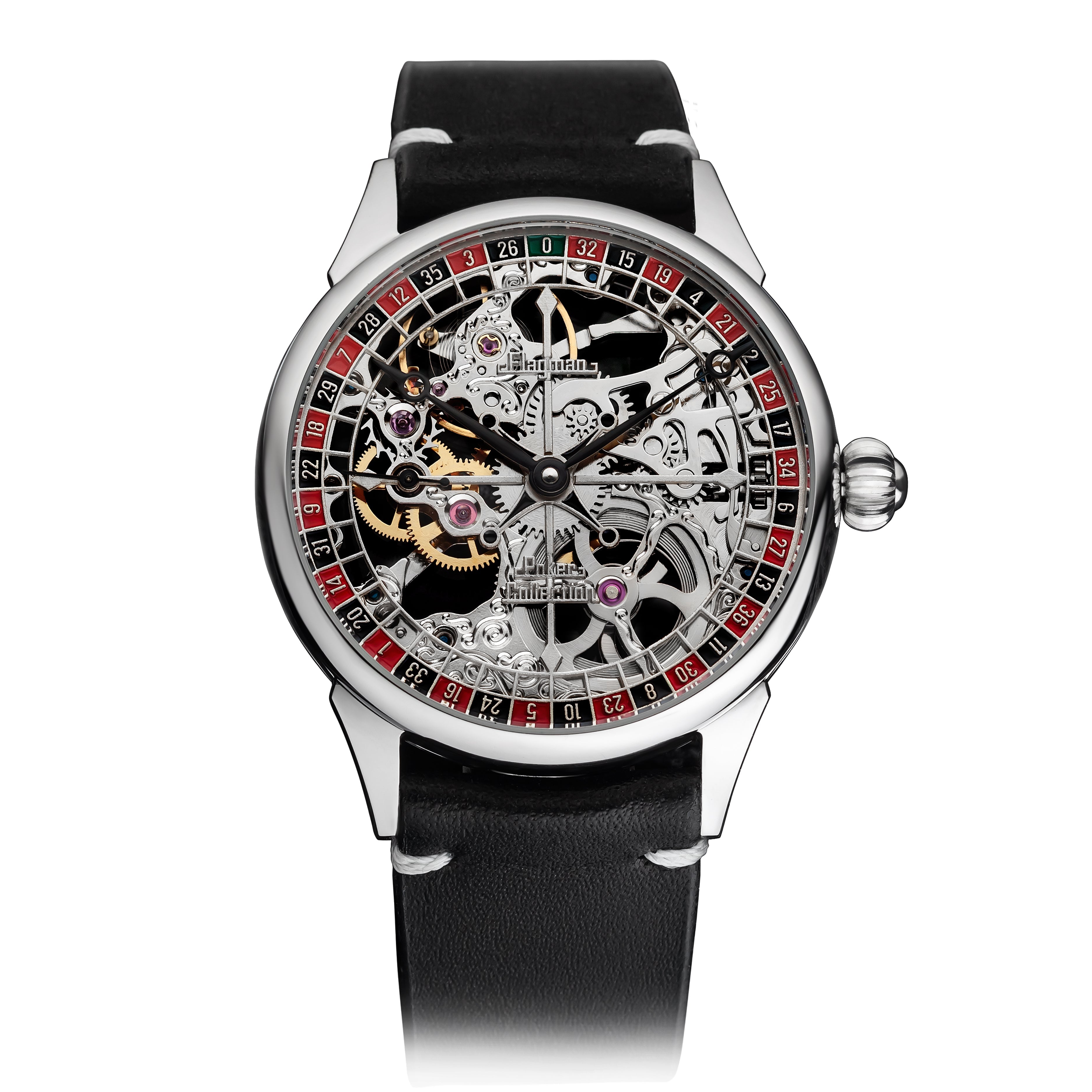 Mechanical Watch – Black Strap #color_black