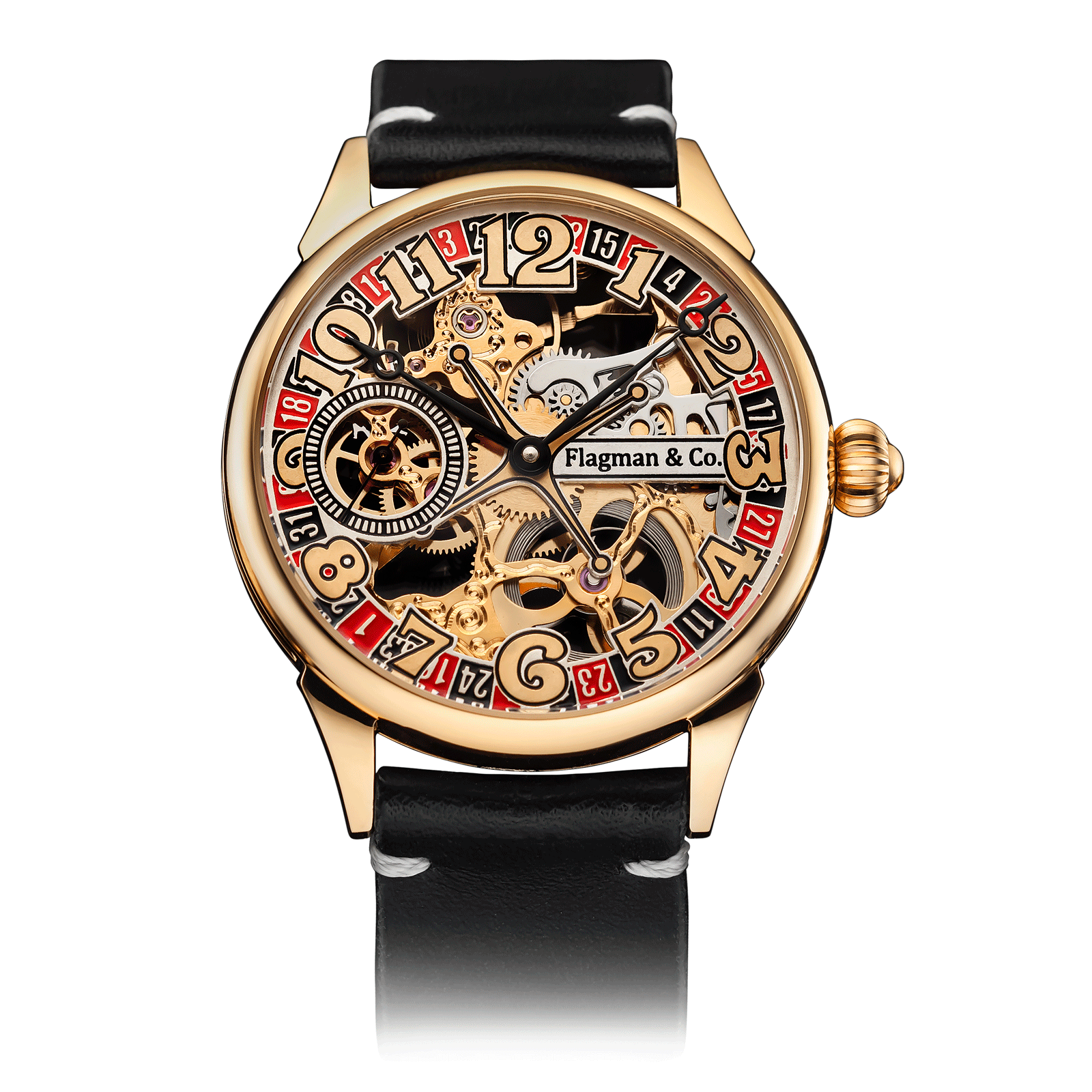 Mechanical Watch – Black Strap #color_black