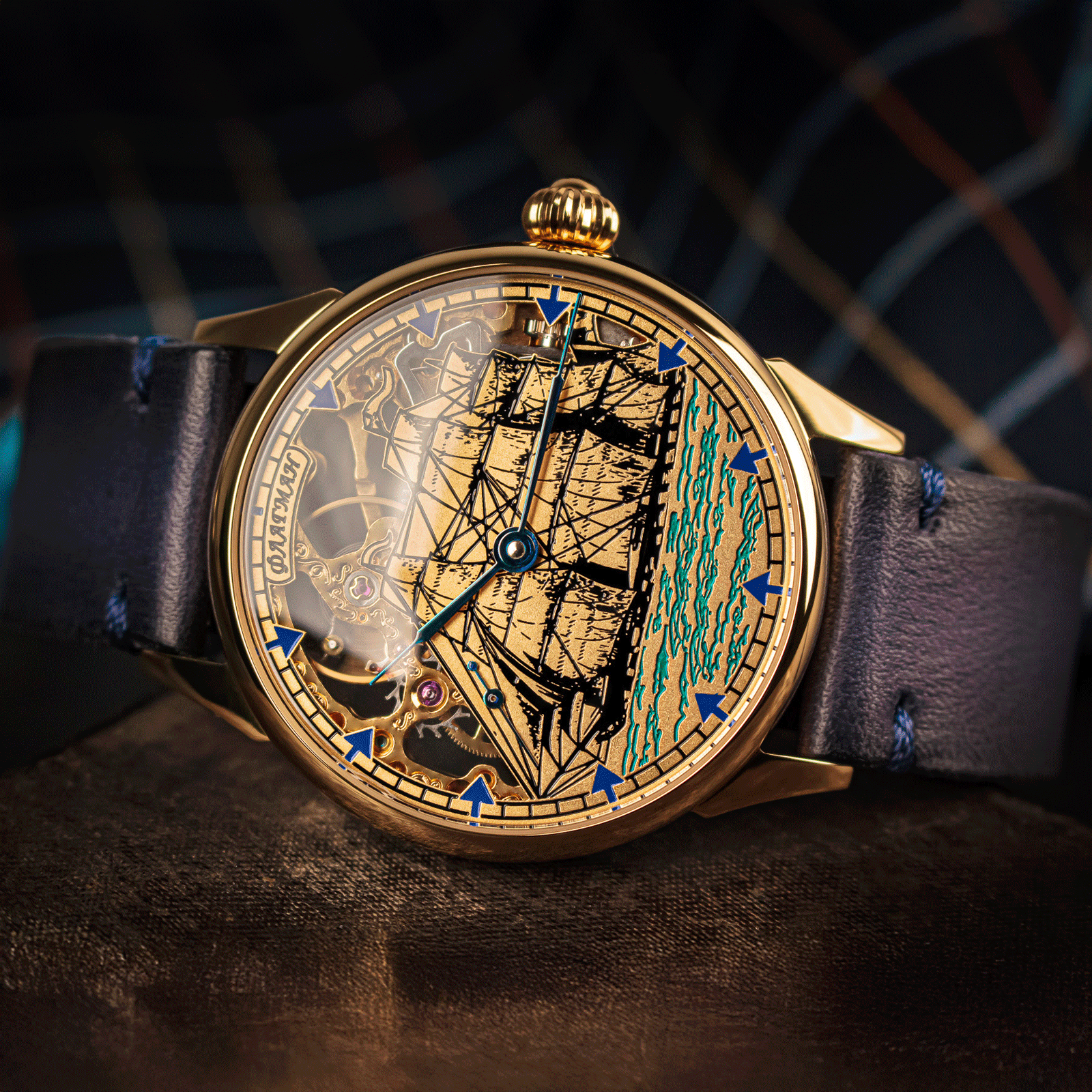Lifestyle photo of Masterpiece watch in handmade watch – skeleton watch