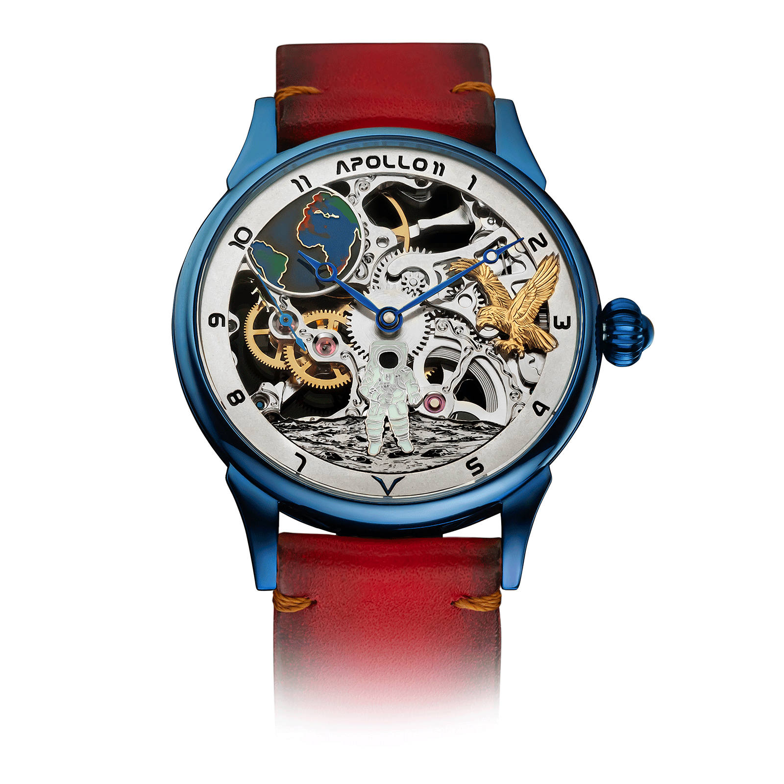Red Strap Mens Watch – Mechanical watch #color_red