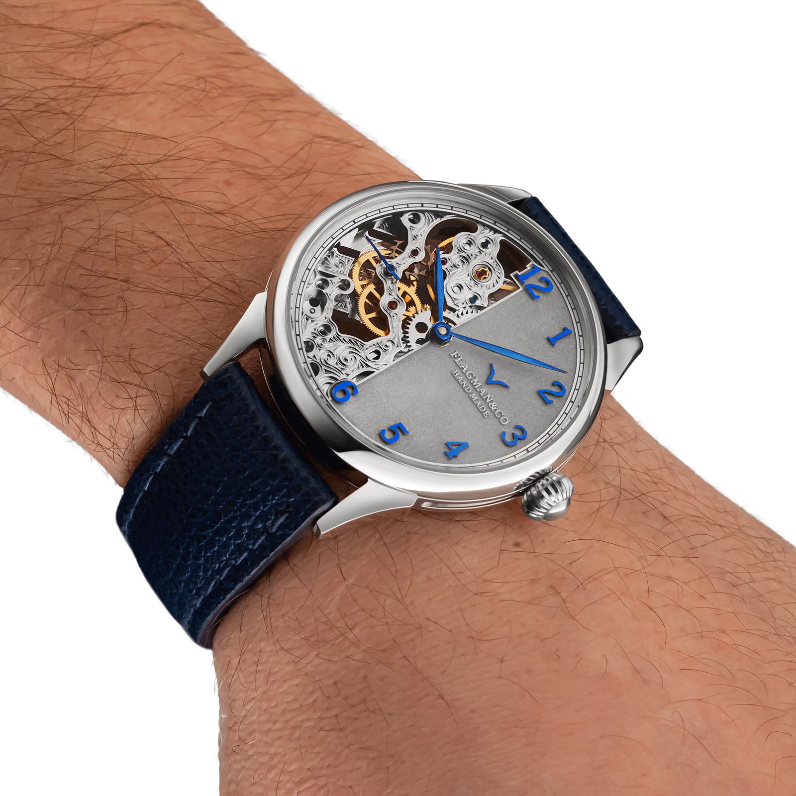 Unisex Skeleton watch worn on wrist - Warp