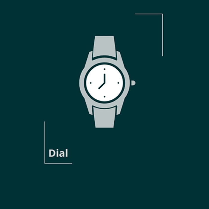Image representing the dial of a wristwatch as part of its design and function