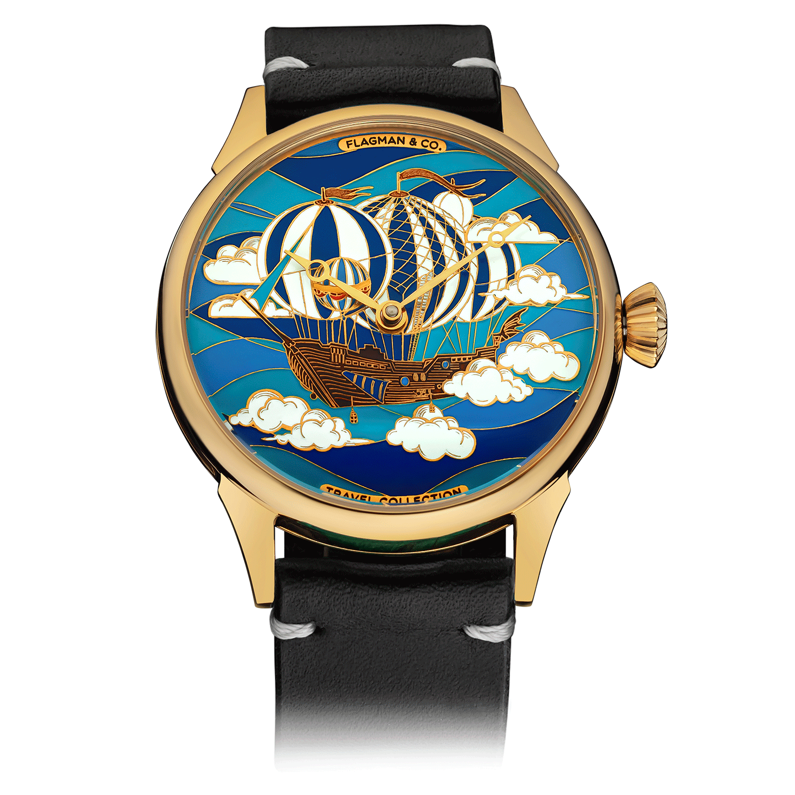 Airship watch – Black Strap #color_black