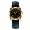 Womens handmade watch Lumine Green with Deep-Green leather strap #color_green