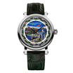Dark Green Leather Strap on Handmade Watch Rio De Janeiro #color_dark green