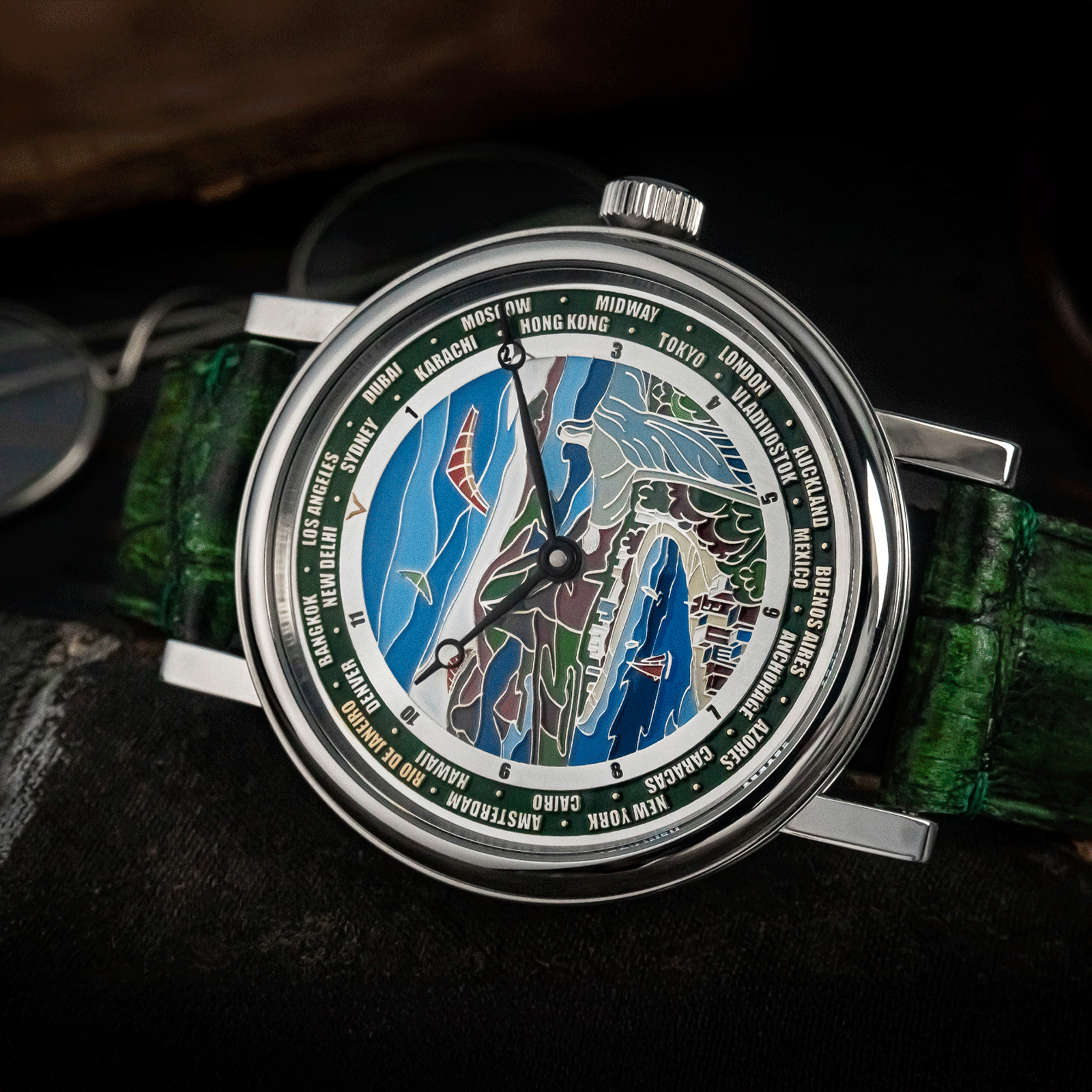 Lifestyle photo of Art Deco Watch in handmade watch - Rio
