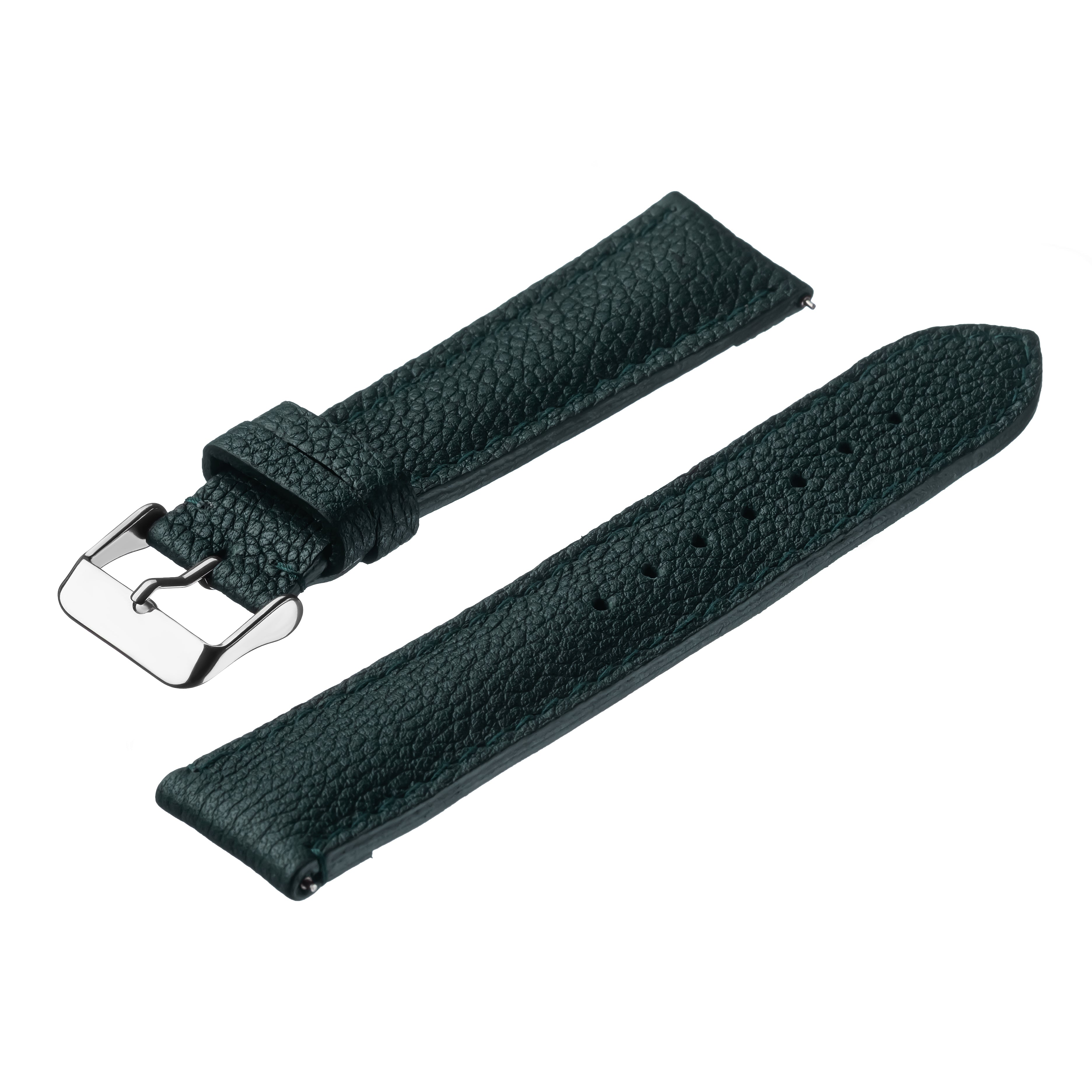 Green Italian Safian leather Handmade watch strap