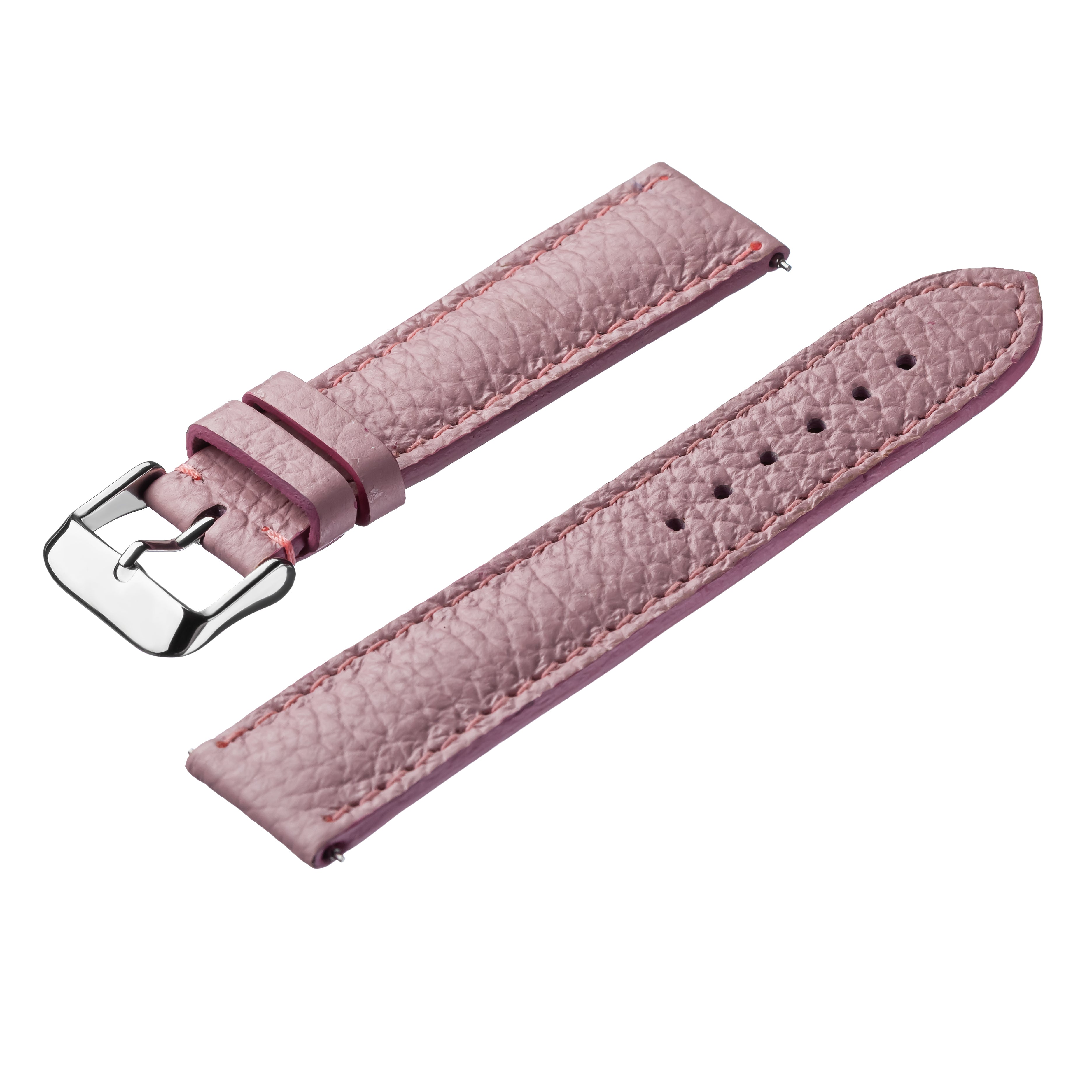 Pink Italian Safian leather Handmade watch strap