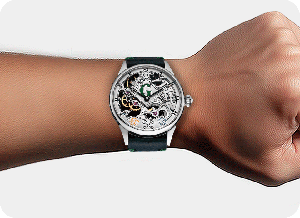 Skeleton Masonic Watch - Temple G