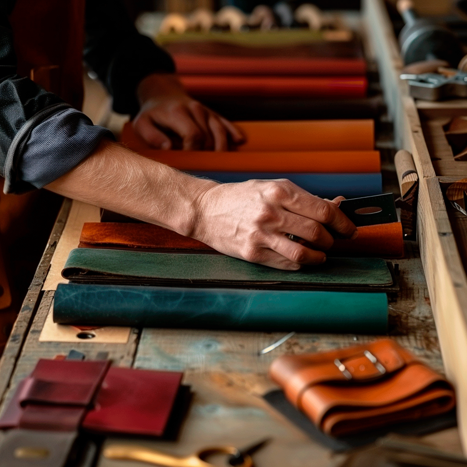 Rich assortment of handmade watch straps - photo for Safian leather Pink watch strap