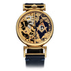 Blue Leather Strap on Handmade Watch #color_blue